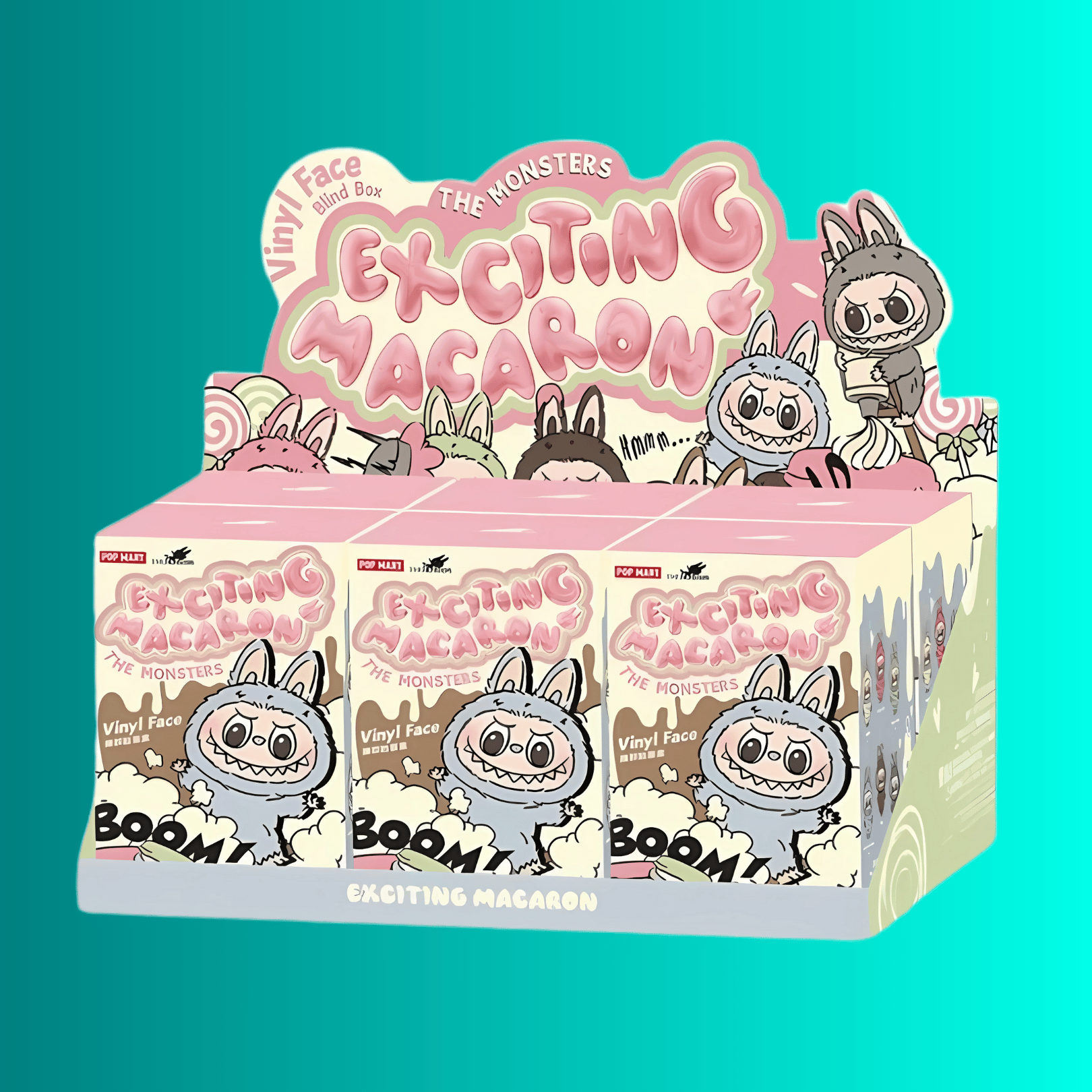 Pop Mart Labubu The Monsters Tasty Macarons Vinyl Face Single Blind Box
