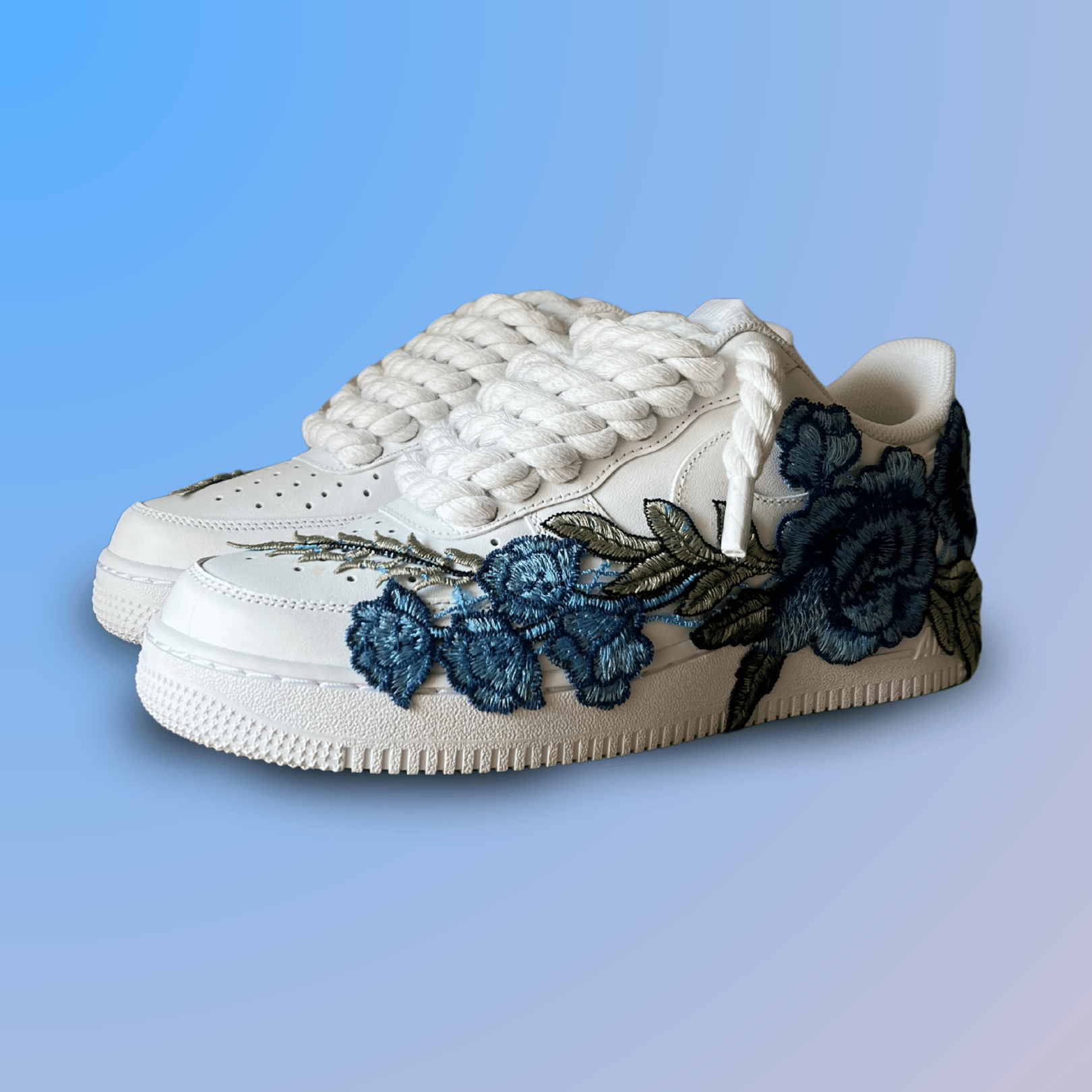 Nike Air Force 1 '07 Chunky Rope Lace Blue Rose