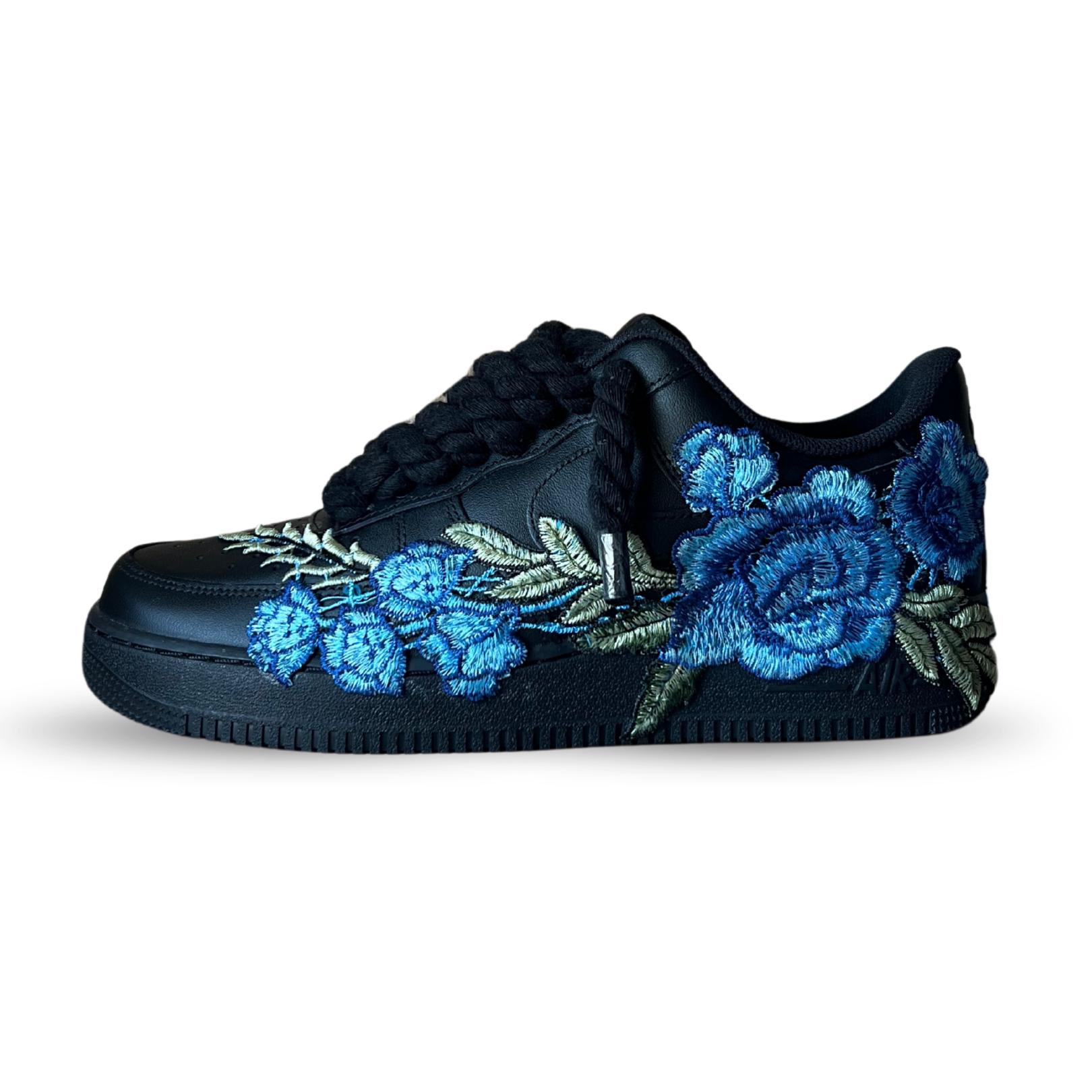 Nike Air Force 1 '07 Black Chunky Rope Lace Rose (új)