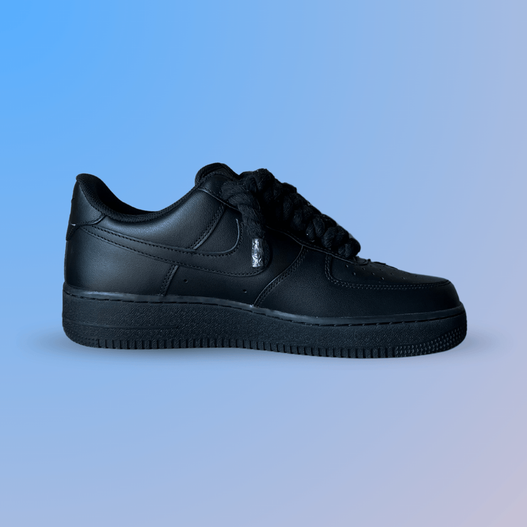 Nike Air Force 1 '07 Black Chunky Rope Lace Rose (új)