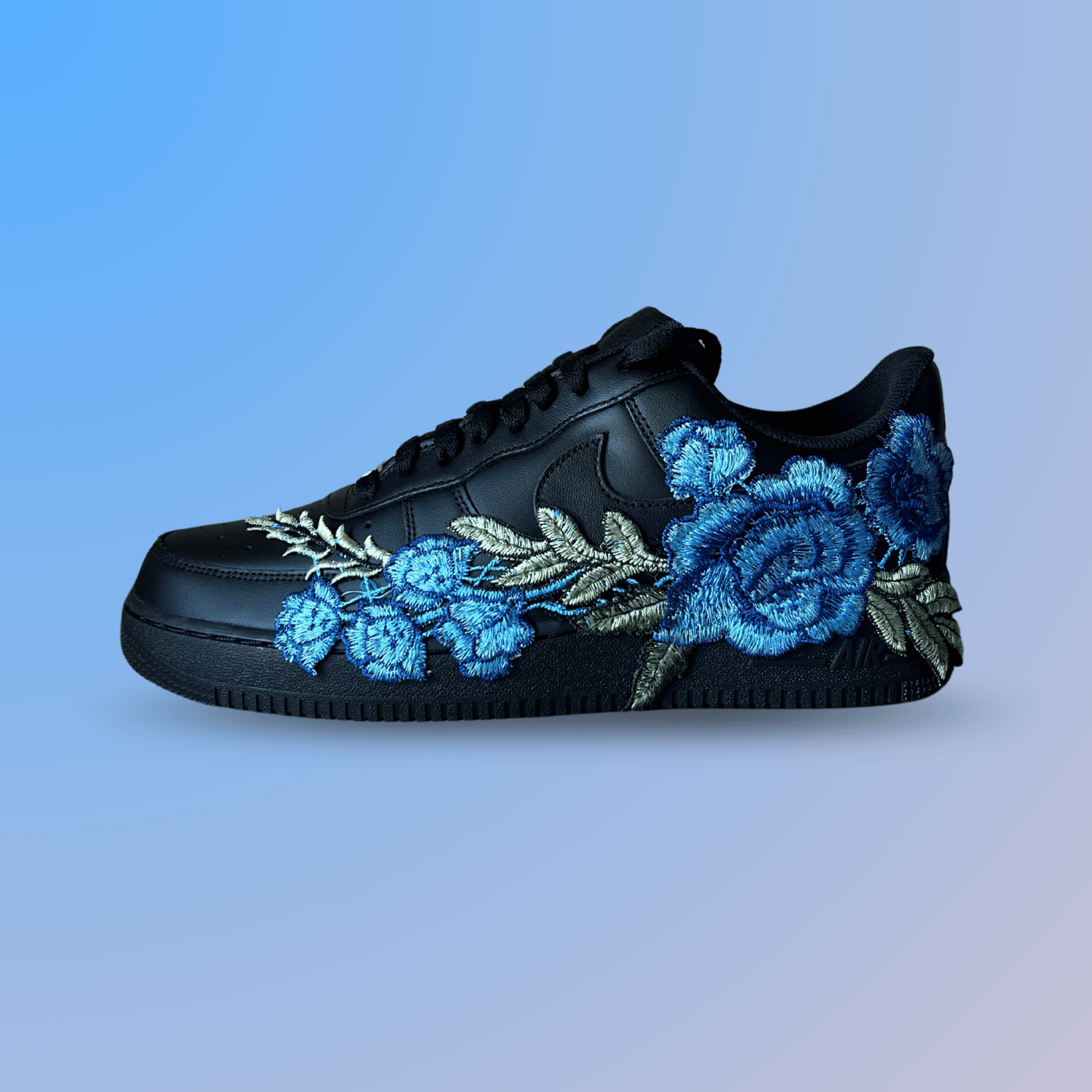 Nike Air Force 1 '07 Black Blue Rose