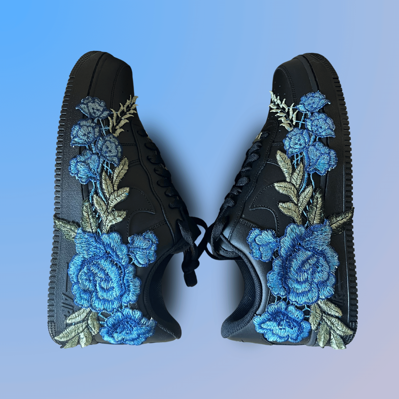 Nike Air Force 1 '07 Black Blue Rose