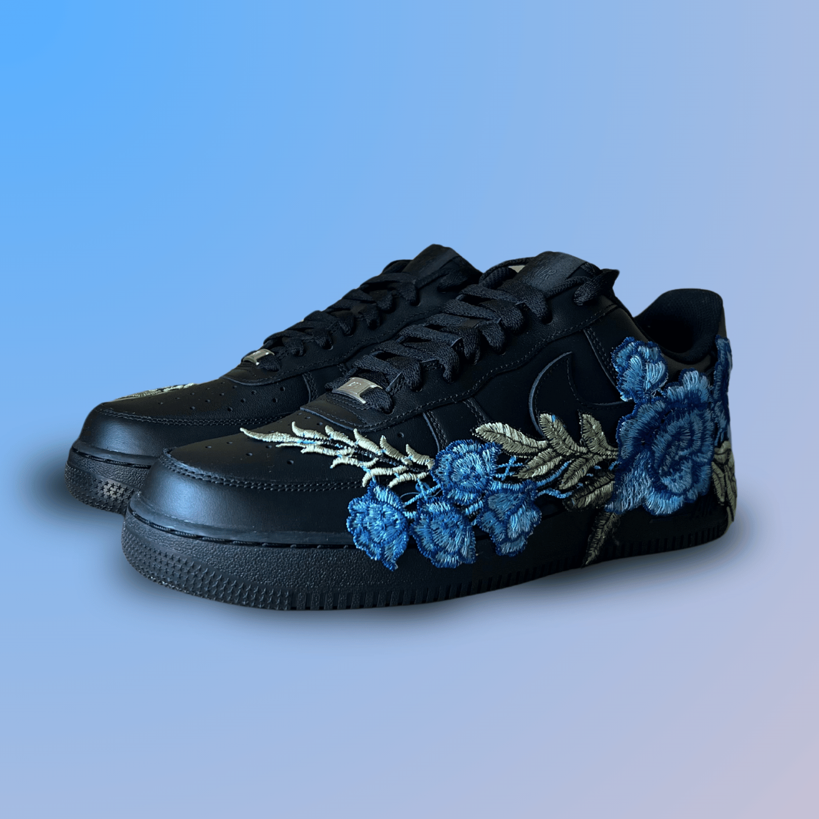Nike Air Force 1 '07 Black Blue Rose