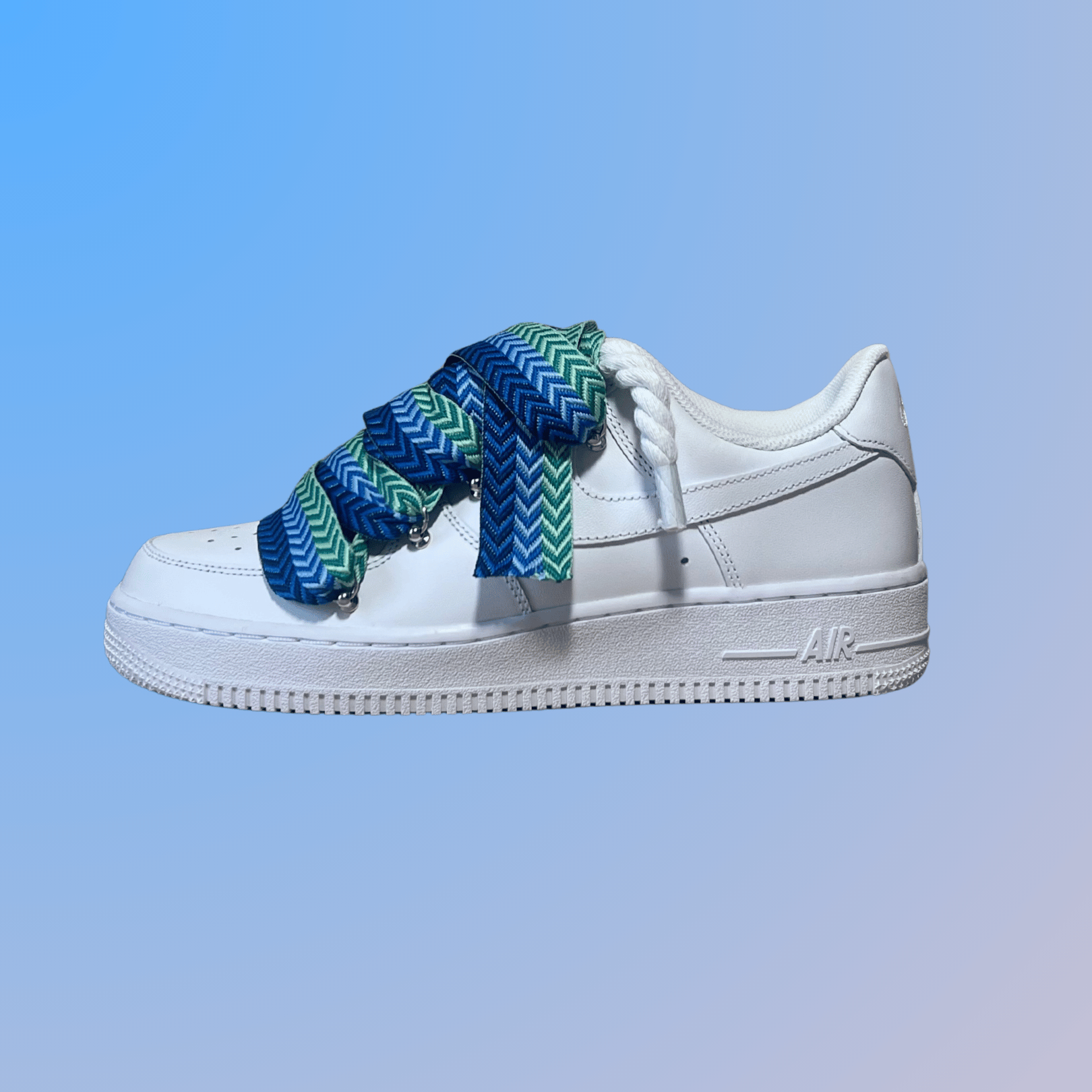 Nike Air Force 1 Lanvin Rope Lace (Blue Black)