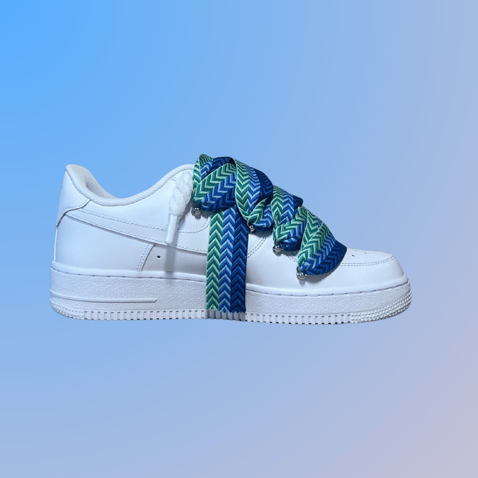 Nike Air Force 1 Lanvin Rope Lace (Blue Black)