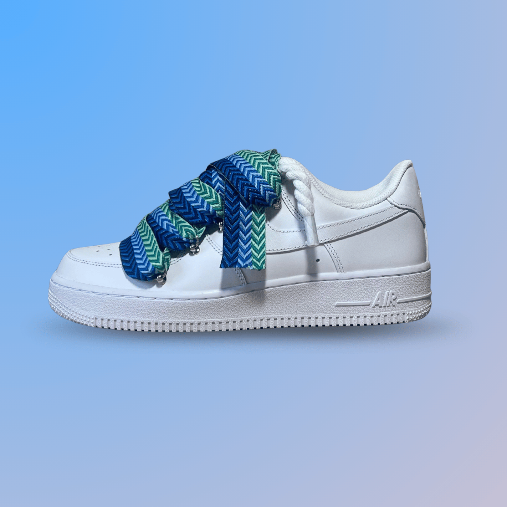 Nike Air Force 1 Lanvin Rope Lace Blue Black