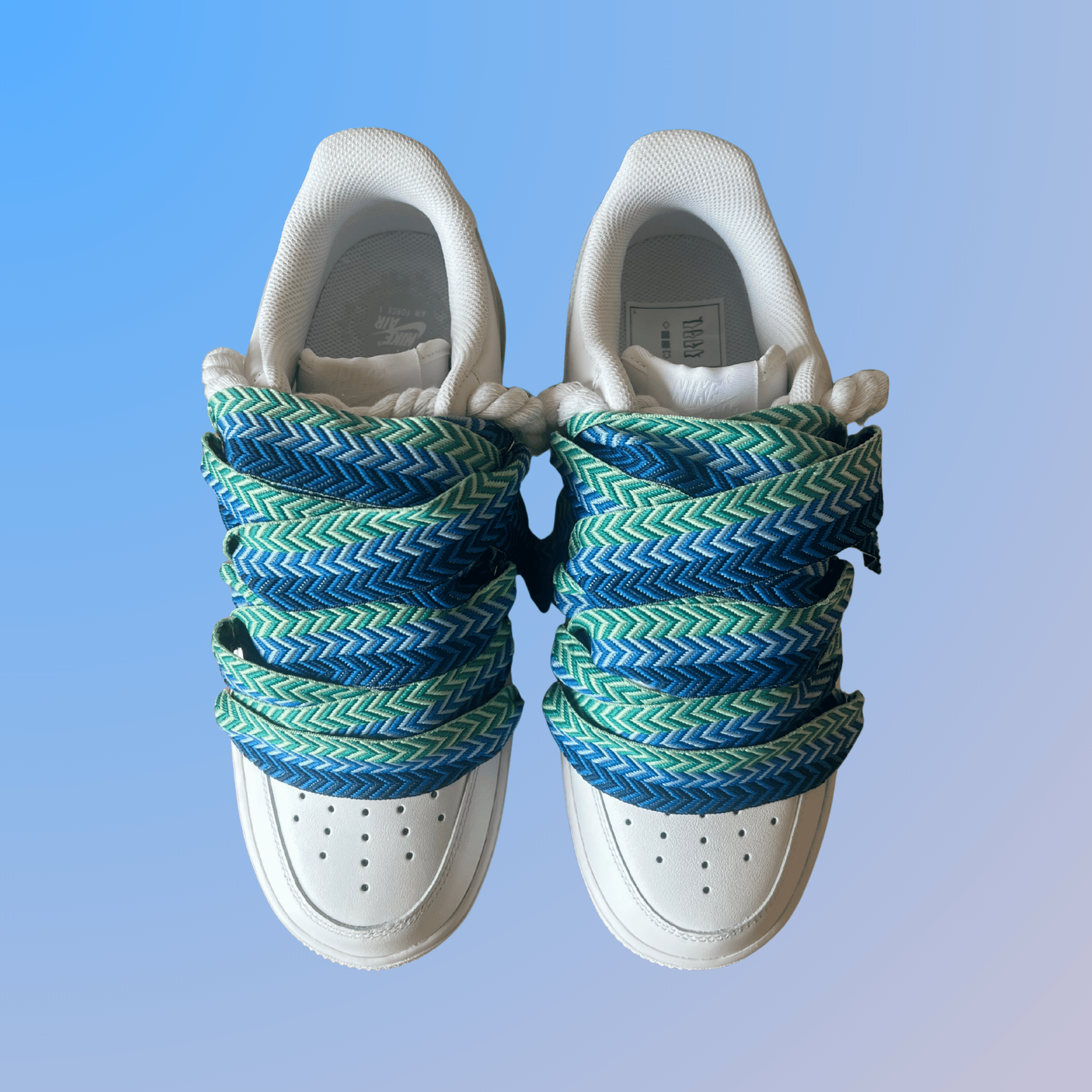 Nike Air Force 1 Lanvin Rope Lace (Blue Black)