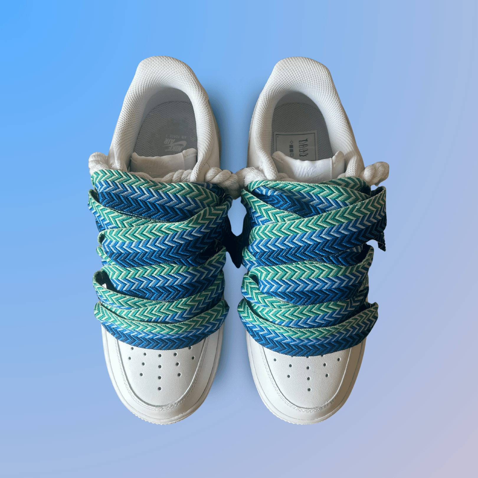 Nike Air Force 1 Lanvin Rope Lace Blue Black