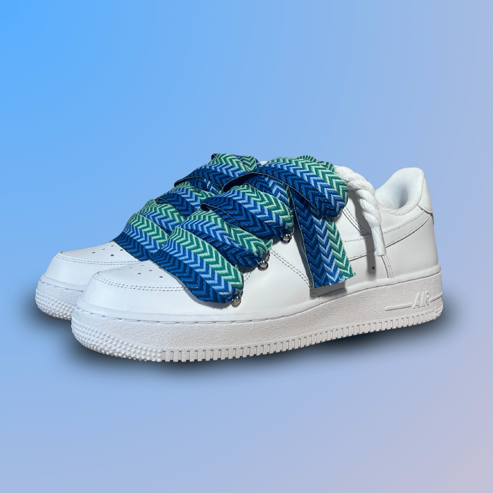Nike Air Force 1 Lanvin Rope Lace Blue Black