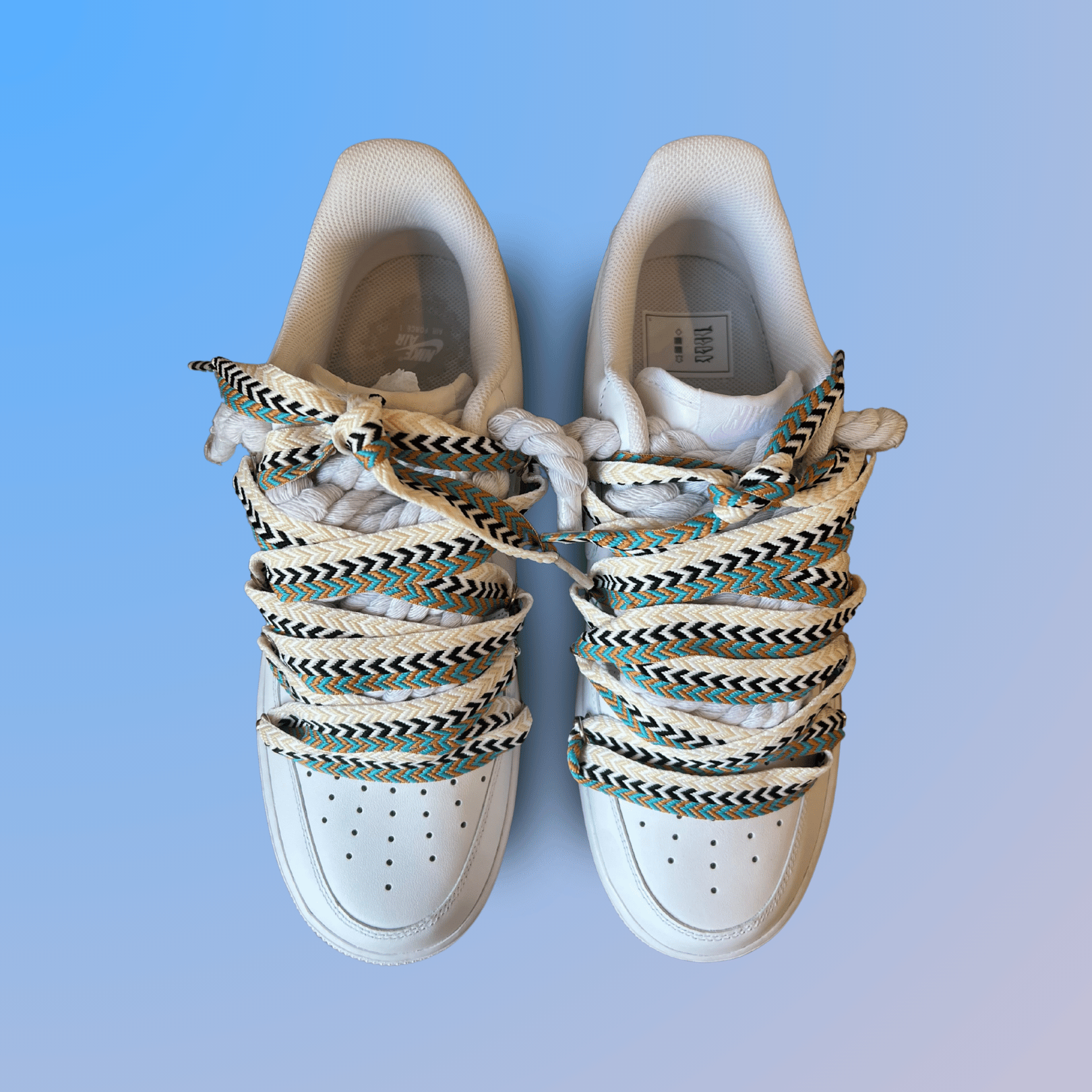 Nike Air Force 1 Lanvin Rope Lace Brown Beige