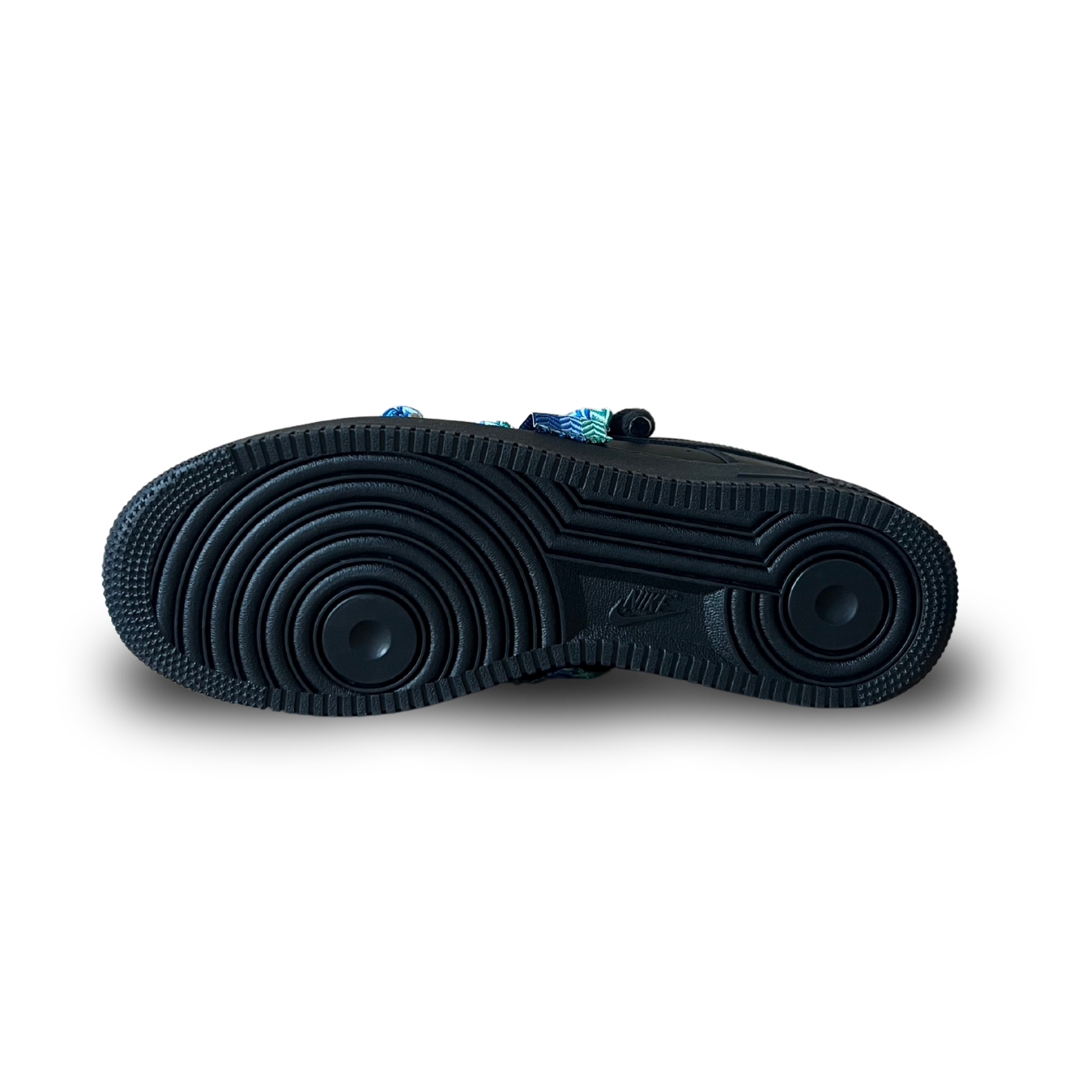 Nike Air Force 1 Black Lanvin Rope Lace (Black White) (új)