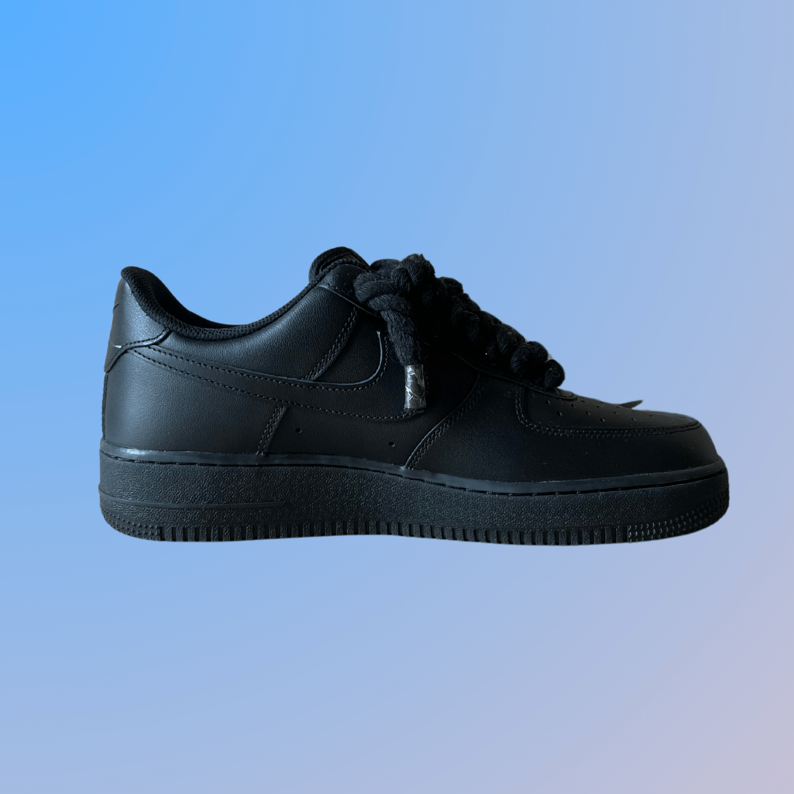 Nike Air Force 1 '07 Black Chunky Rope Lace Rose (új)