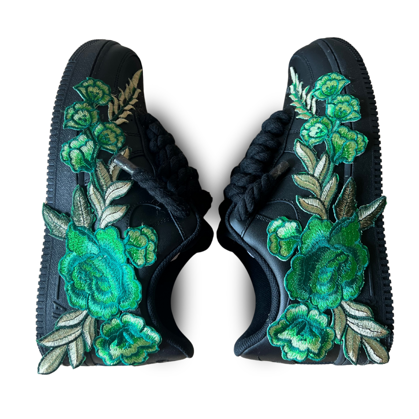 Nike Air Force 1 '07 Black Chunky Rope Lace Rose (új)