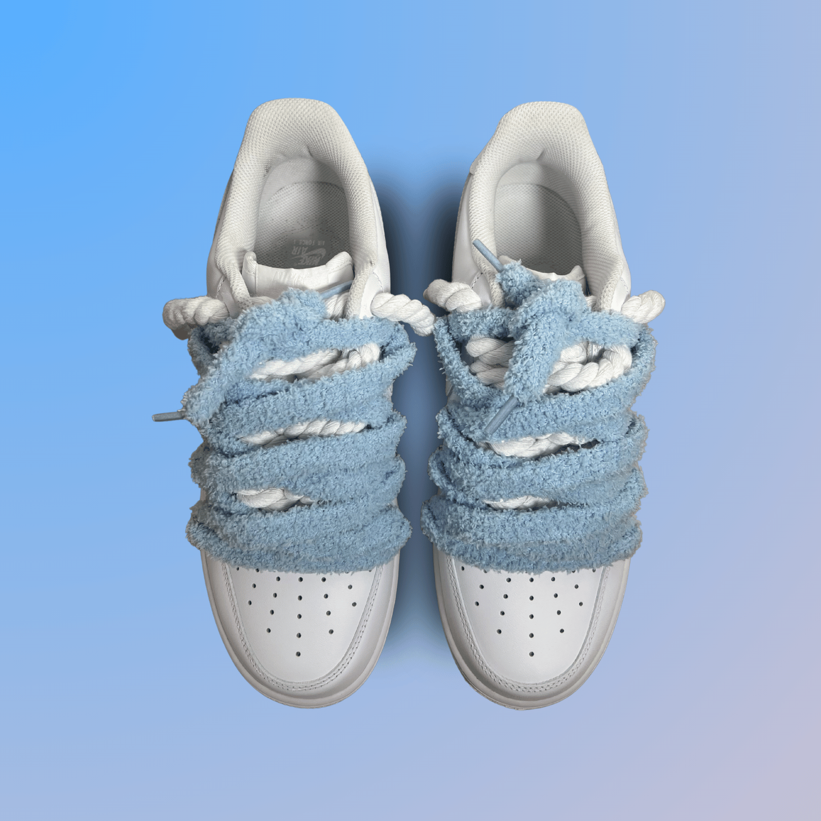 Nike Air Force 1 White Chimney Cake Baby Blue