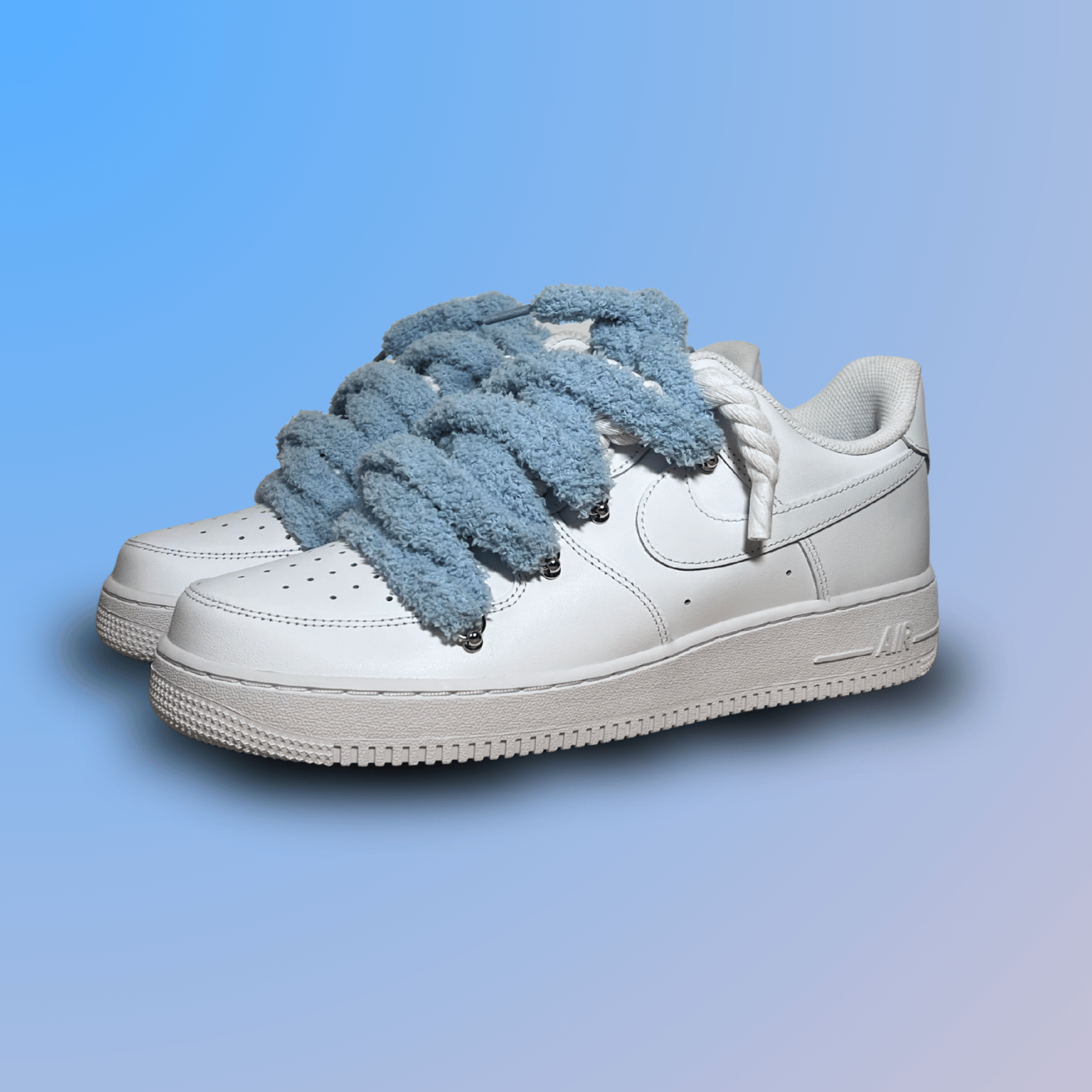 Nike Air Force 1 White Chimney Cake Baby Blue
