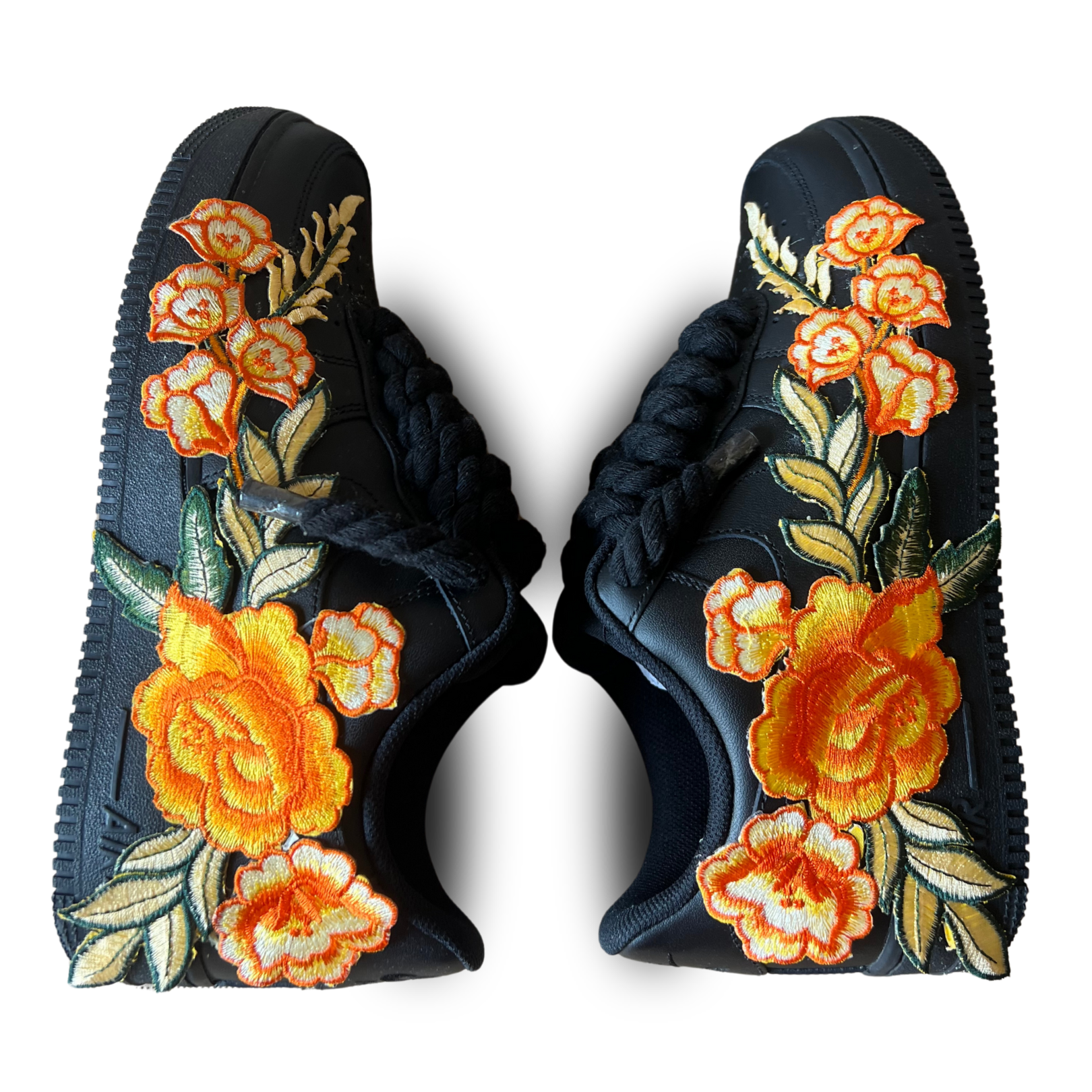 Nike Air Force 1 '07 Black Chunky Rope Lace Rose (új)