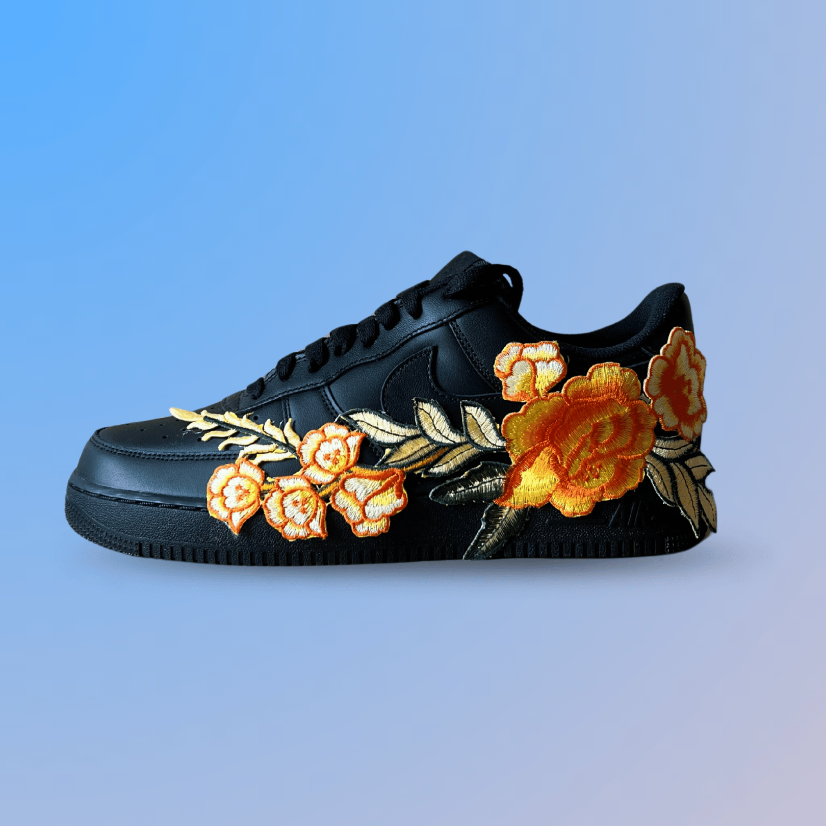 Nike Air Force 1 '07 Black Yellow Rose