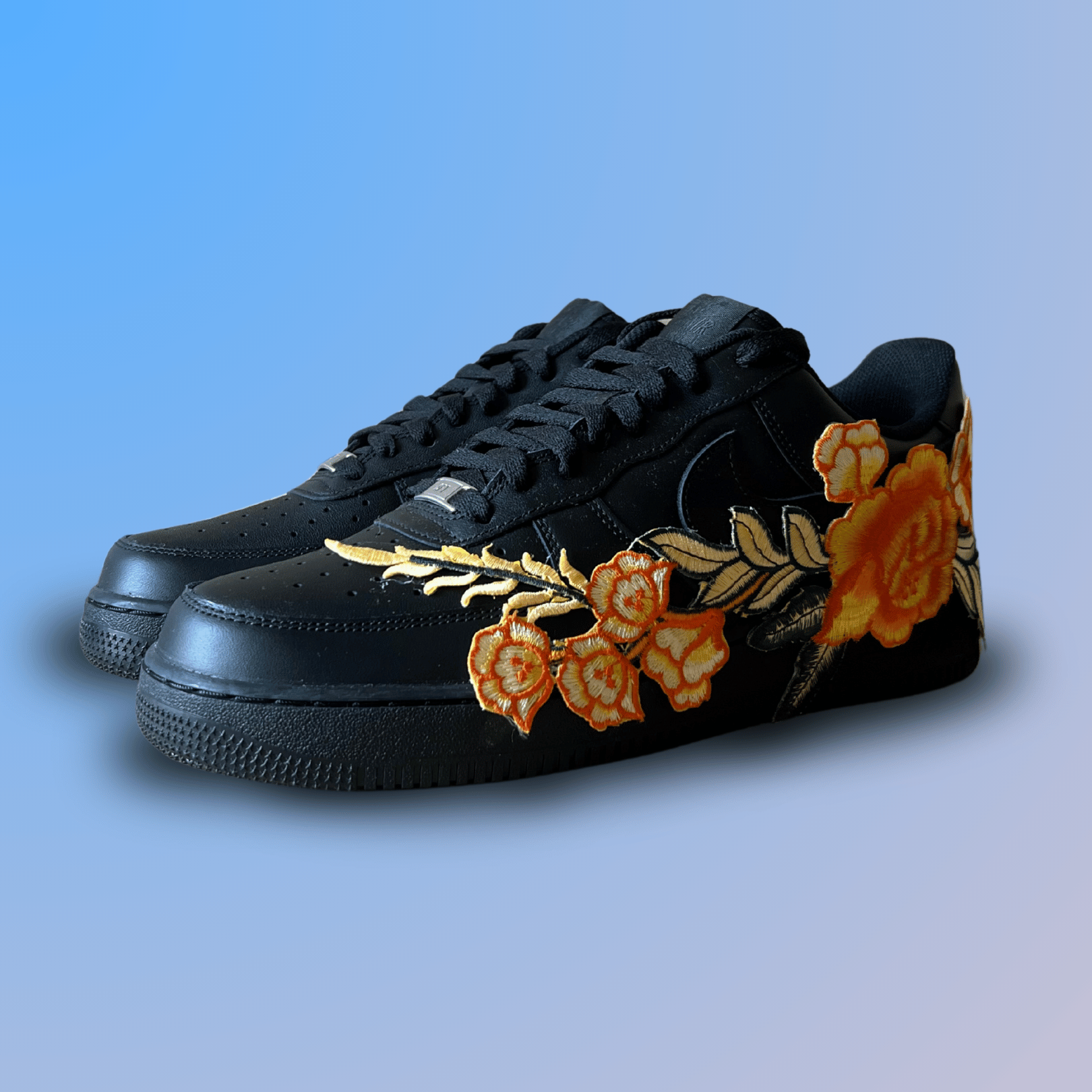 Nike Air Force 1 '07 Black Yellow Rose