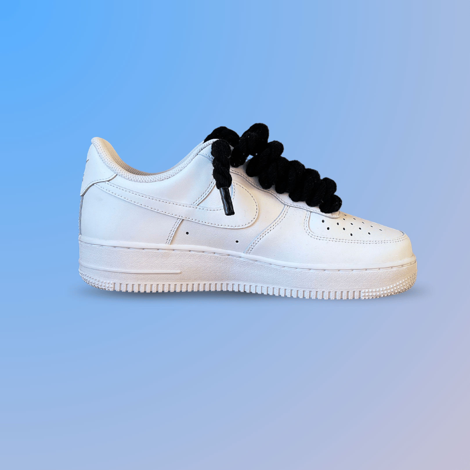 Nike Air Force 1 '07 Chunky Rope Lace (Black) (new)