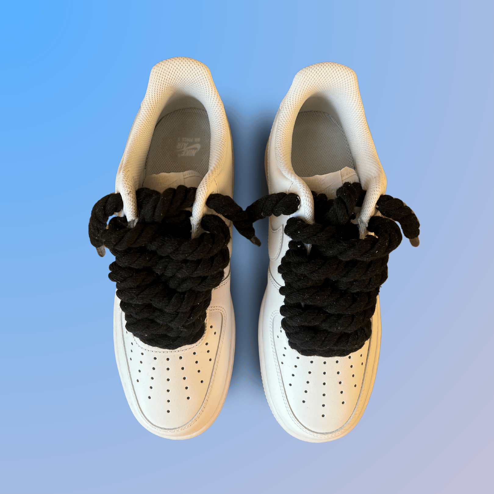 Nike Air Force 1 '07 Chunky Rope Lace (Black) (new)