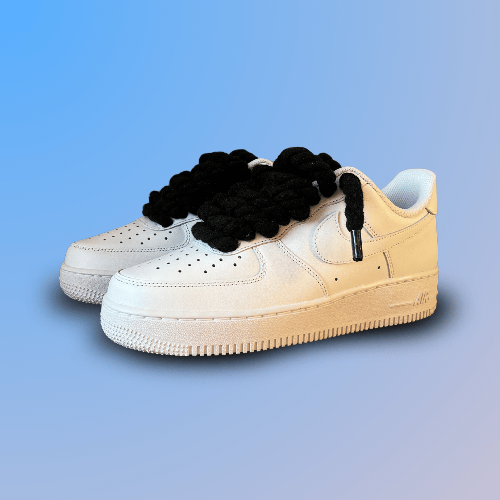 Nike Air Force 1 '07 Chunky Rope Lace (Black) (new)