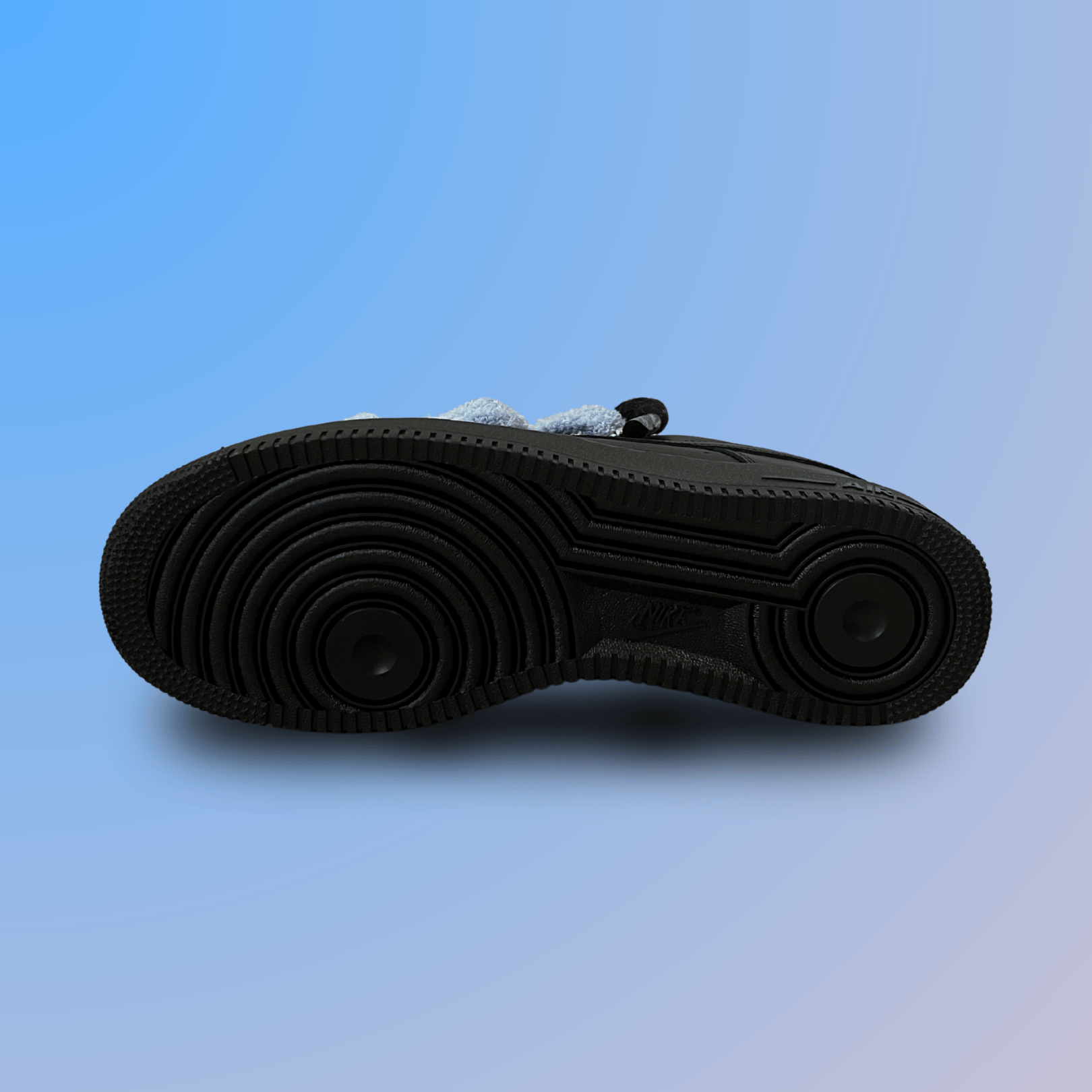 Nike Air Force 1 Black Chimney Cake Baby Blue