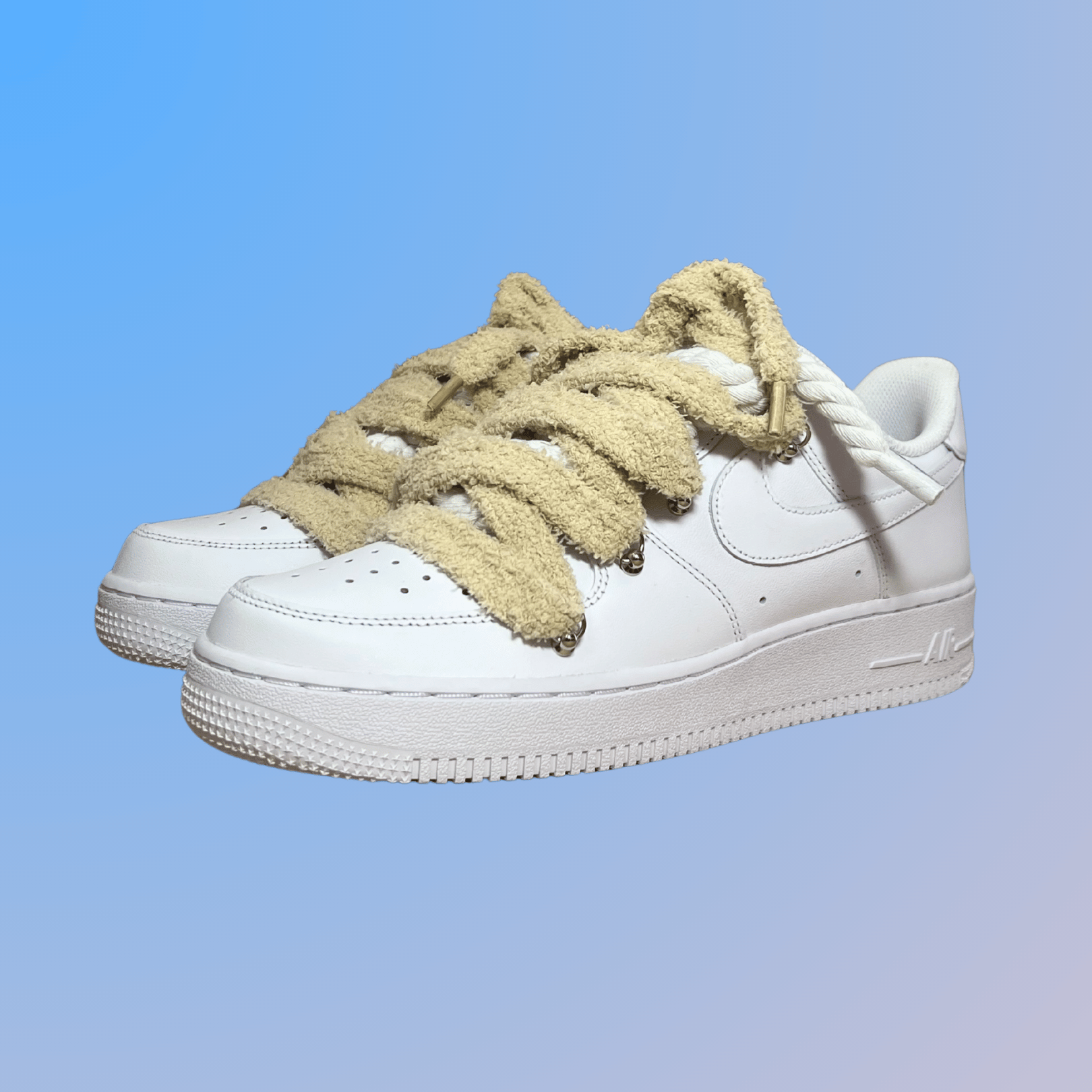 Nike Air Force 1 White Chimney Cake (Cinnamon)