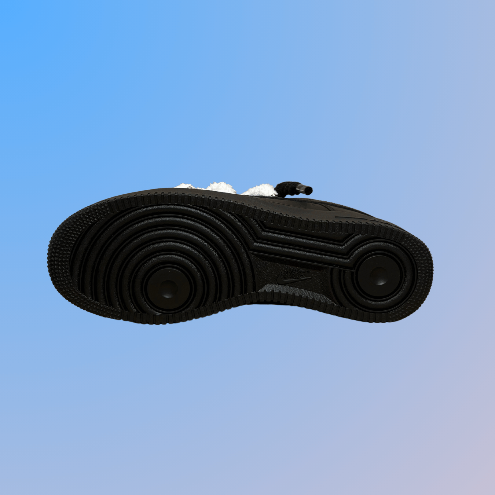 Nike Air Force 1 Black Chimney Cake (Coconut)