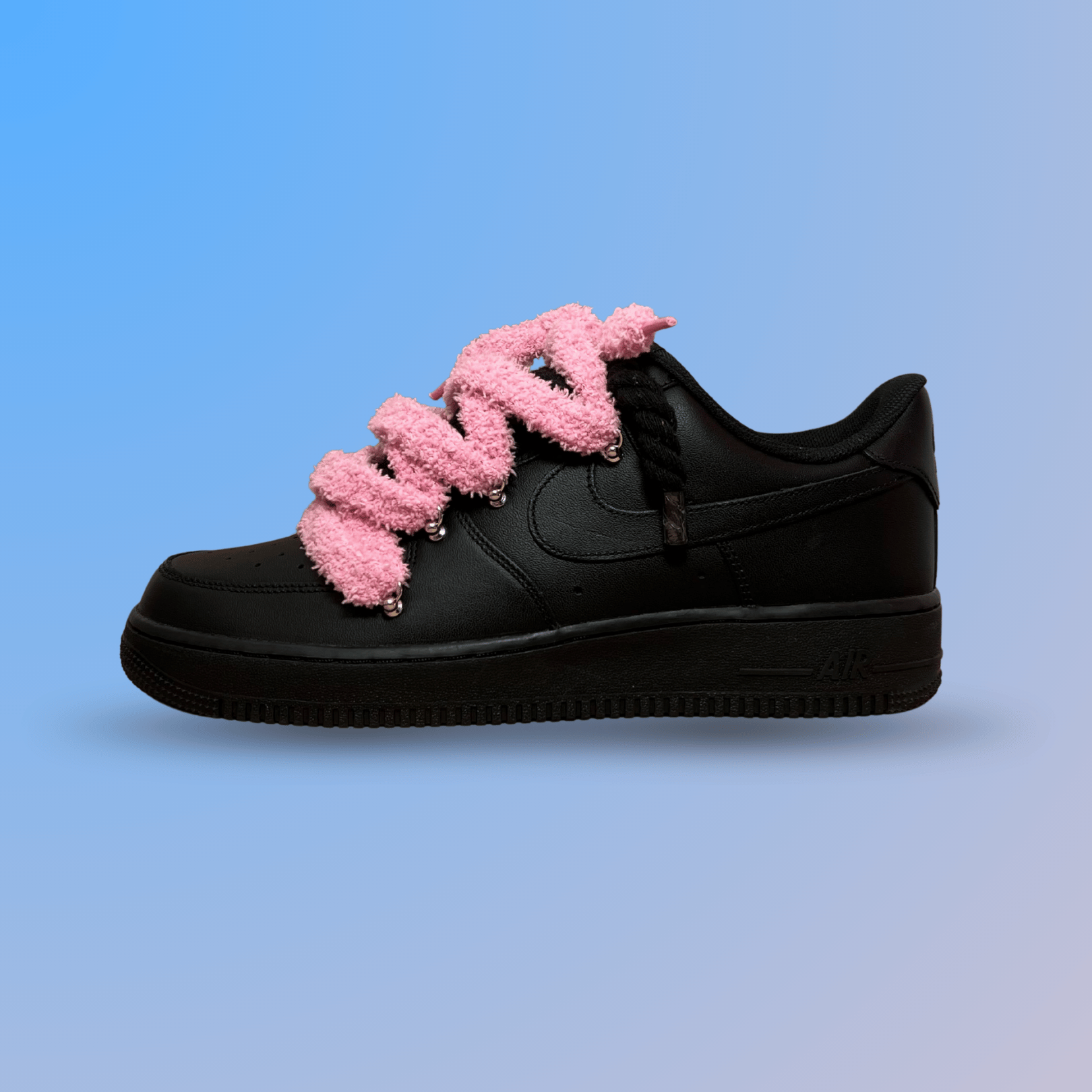 Nike Air Force 1 Black Chimney Cake Pink