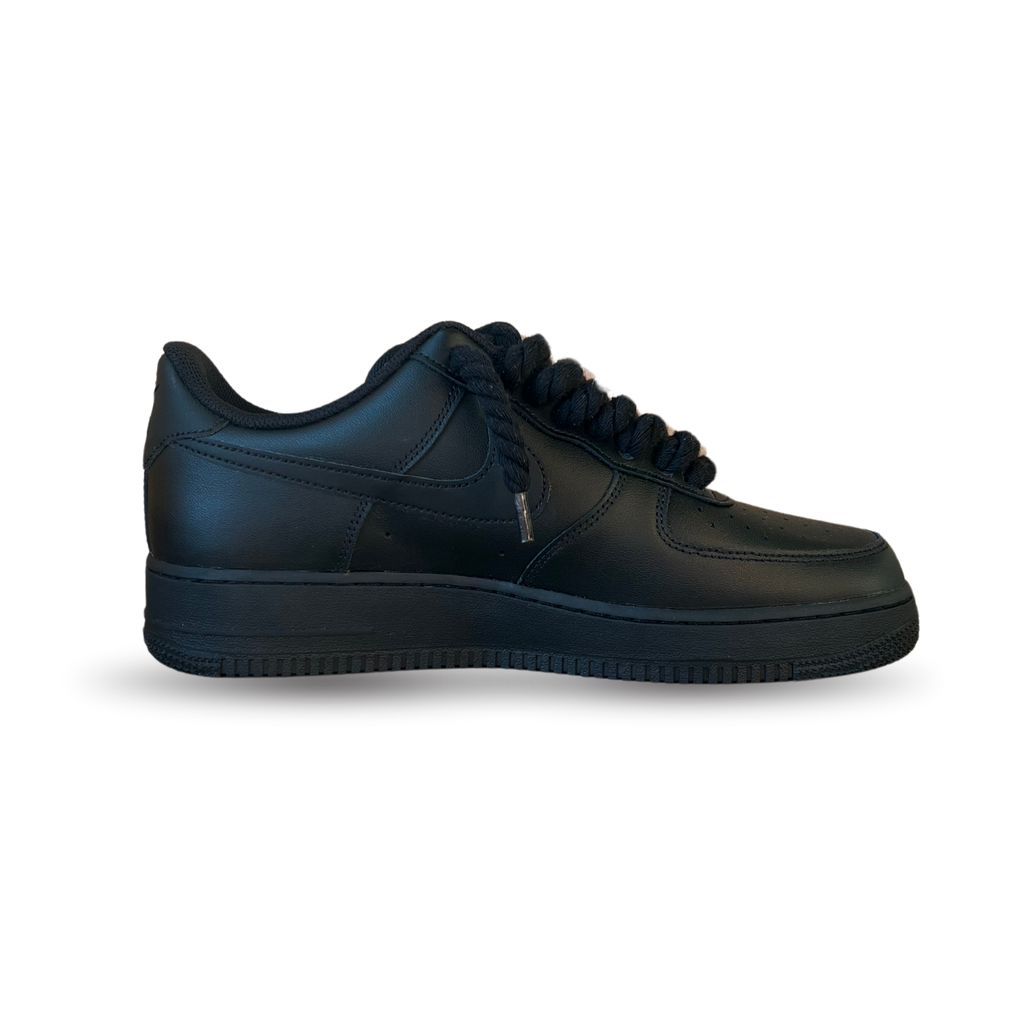 Nike Air Force 1 '07 Black Chunky Rope Lace (Black) (new)