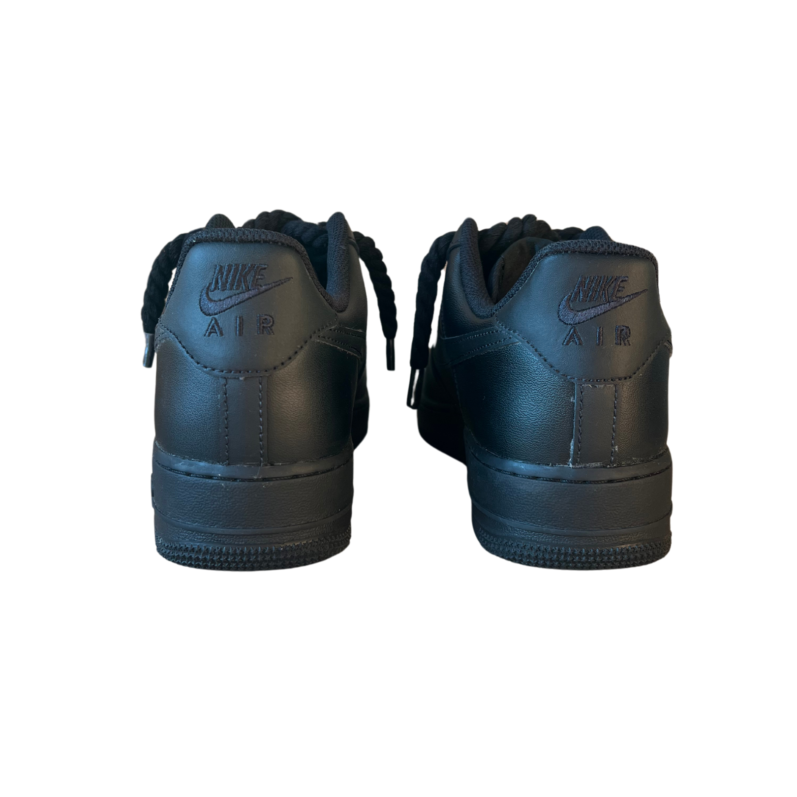 Nike Air Force 1 '07 Black Chunky Rope Lace (Black) (new)