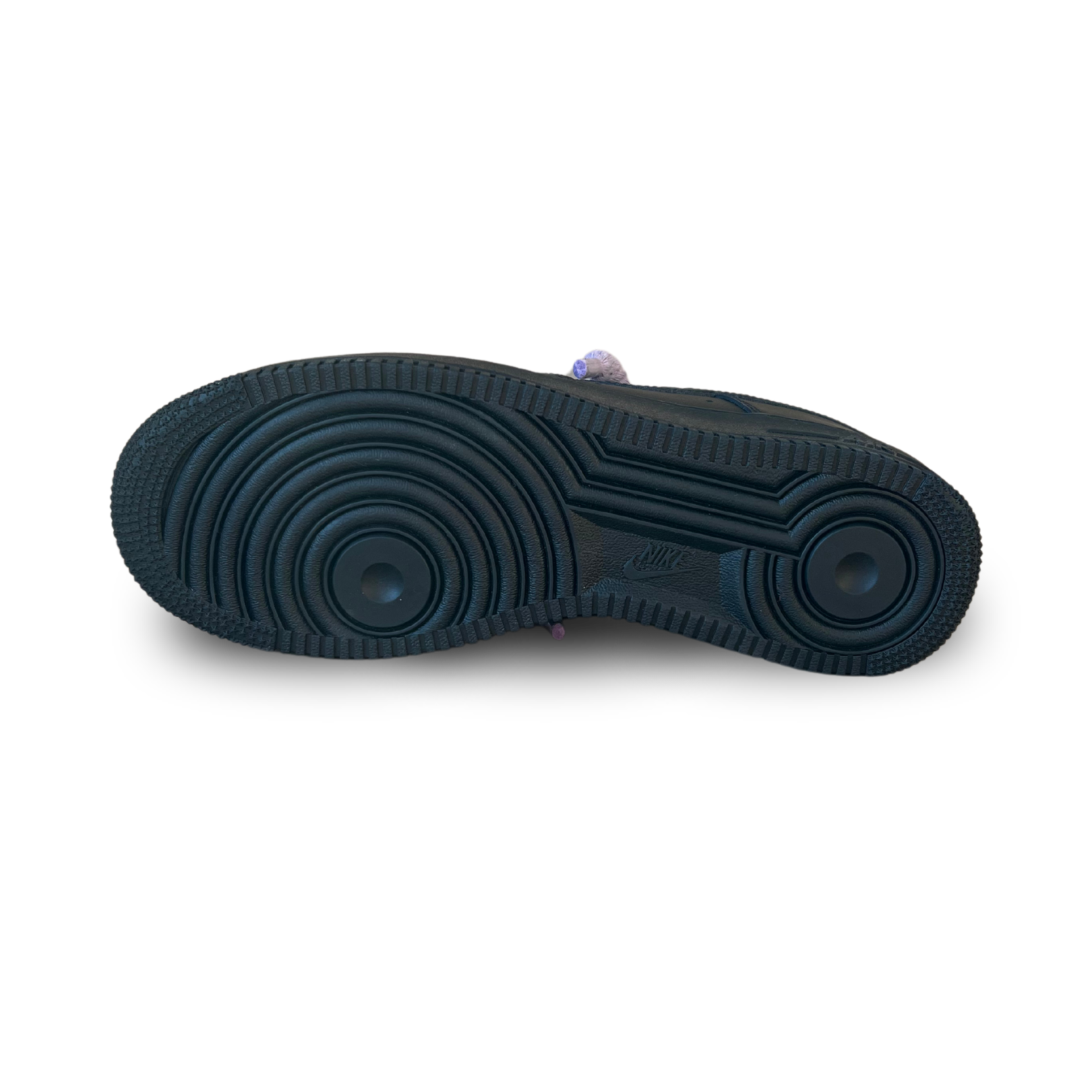 Nike Air Force 1 '07 Black Chunky Rope Lace (Light Purple) (new)