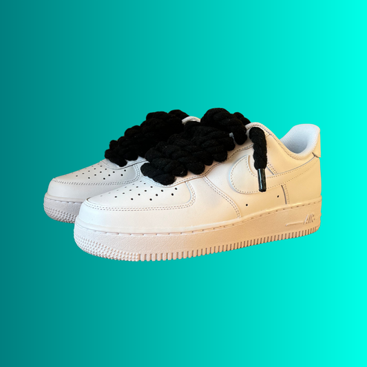 Nike Air Force 1 '07 Chunky Rope Lace (Black) (új)