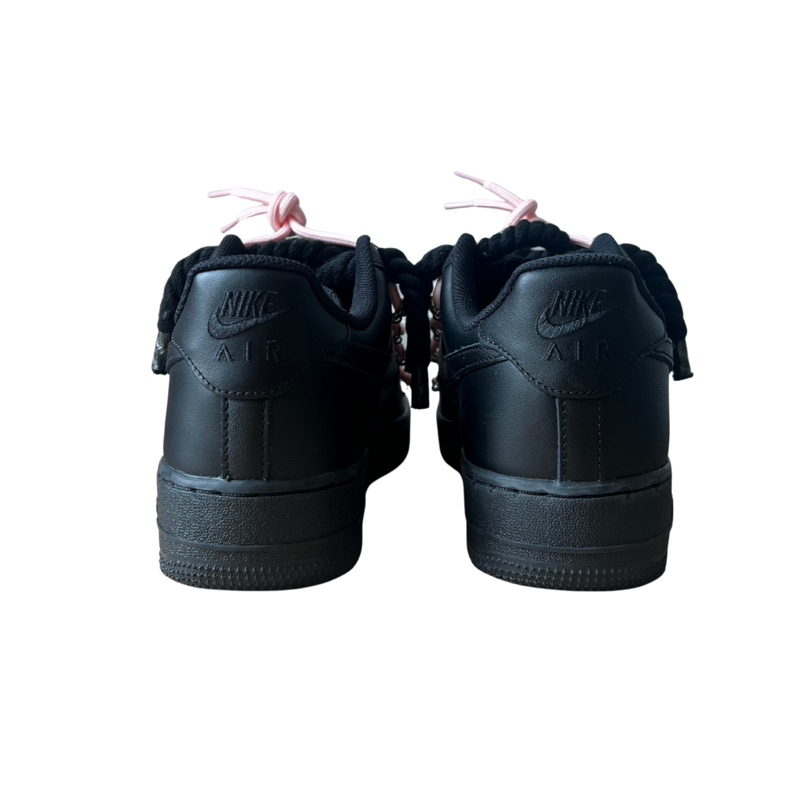 Nike Air Force 1 Black Lanvin Rope Lace (Black White) (új)