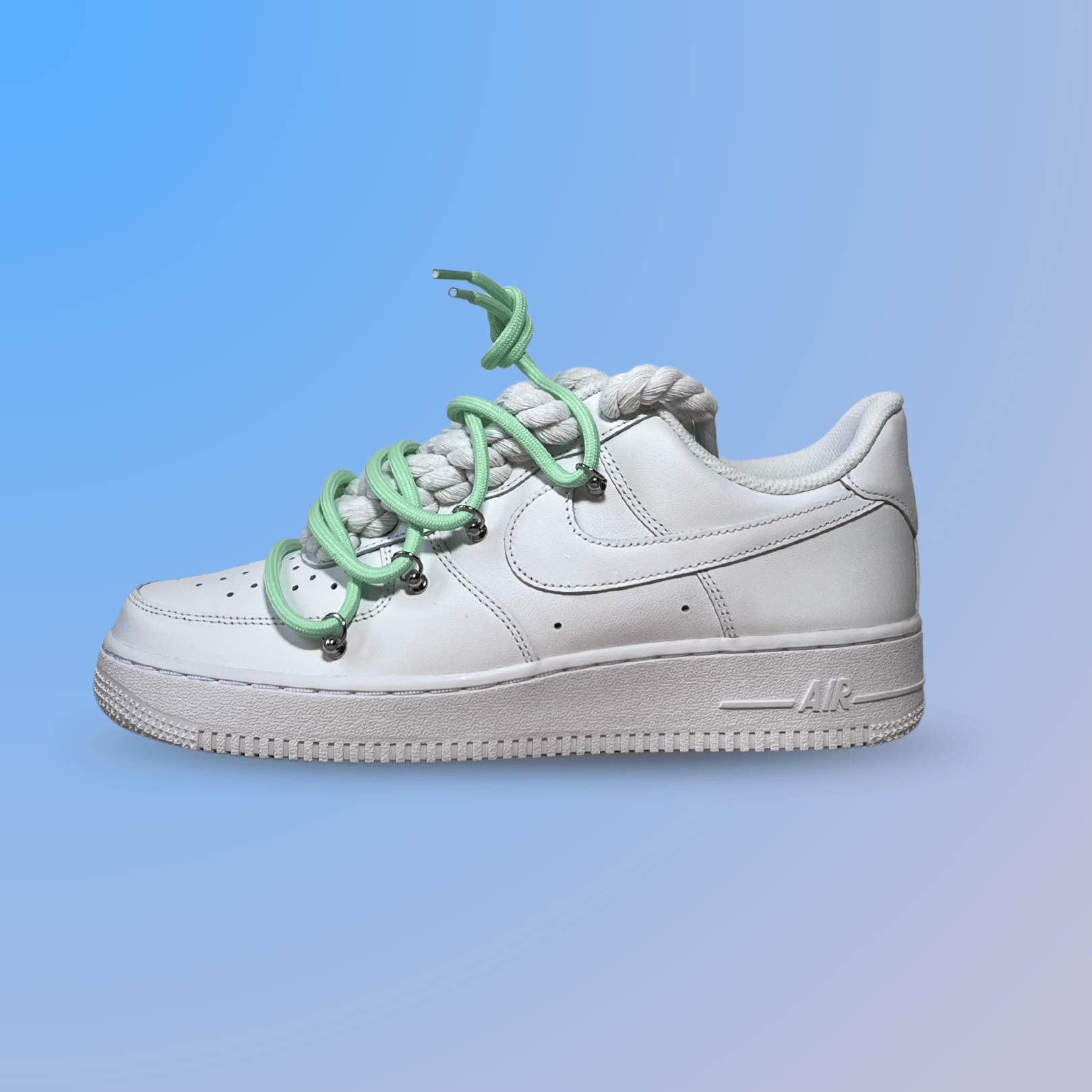 Nike Air Force 1 Laced Up Rope Lace Green