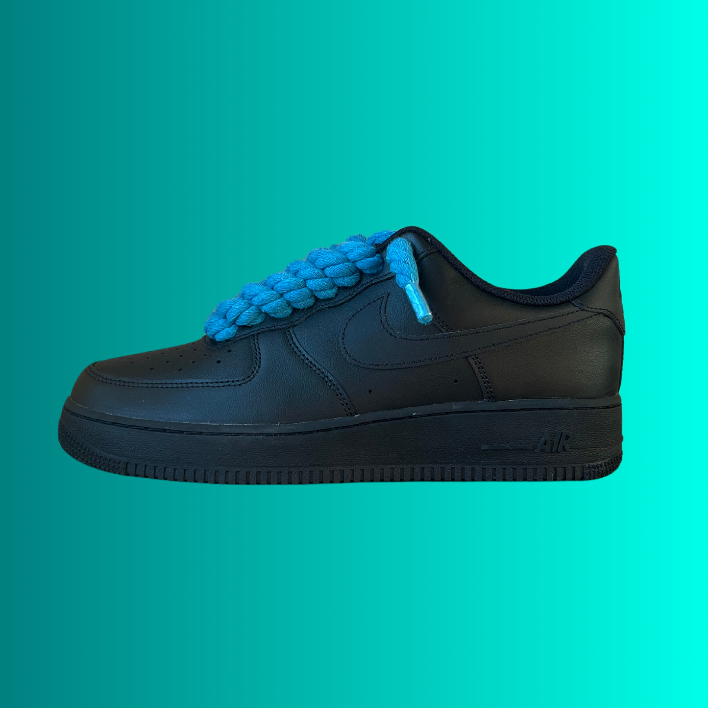 Nike Air Force 1 '07 Black Chunky Rope Lace (Blue) (új)