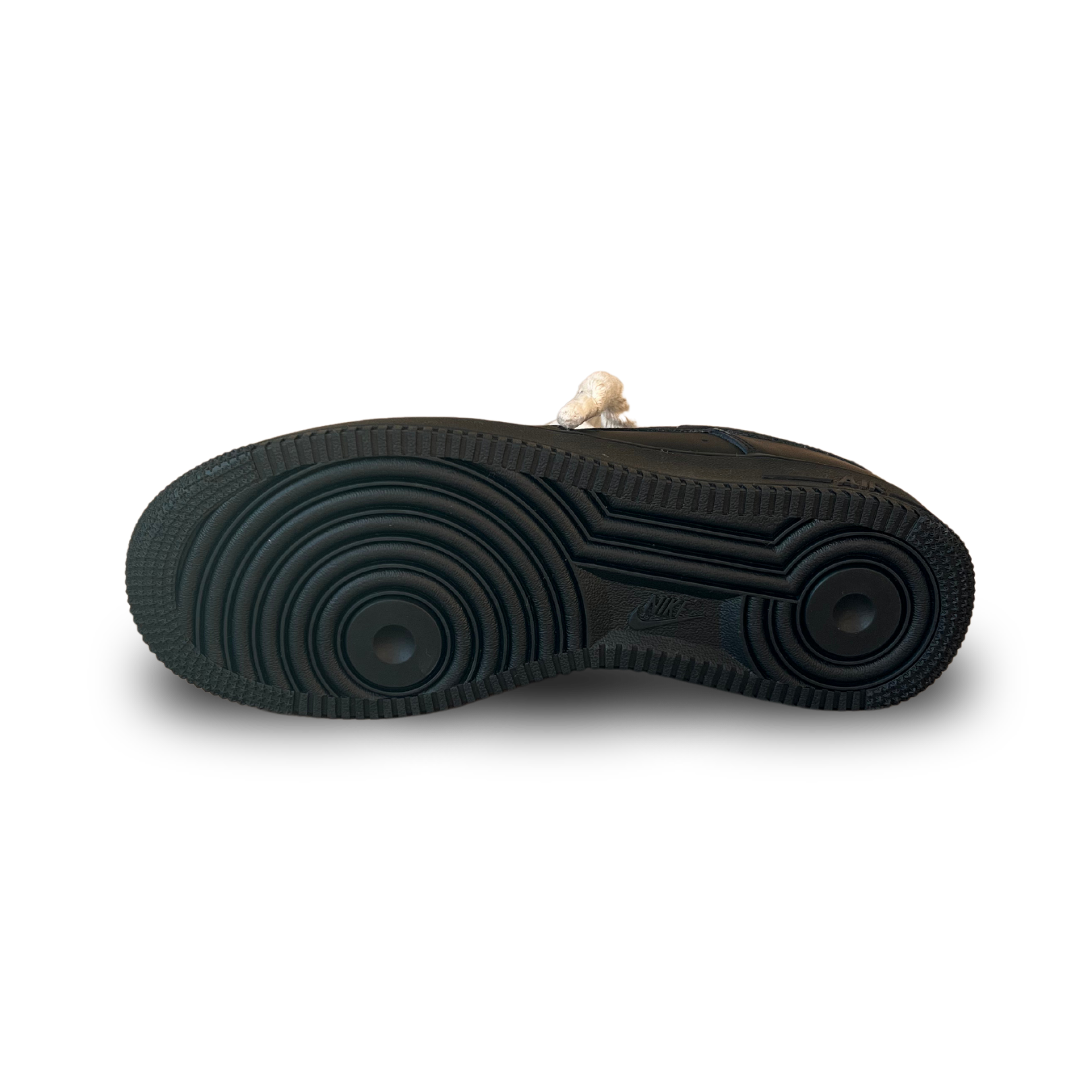 Nike Air Force 1 '07 Black Chunky Rope Lace (Beige) (New)