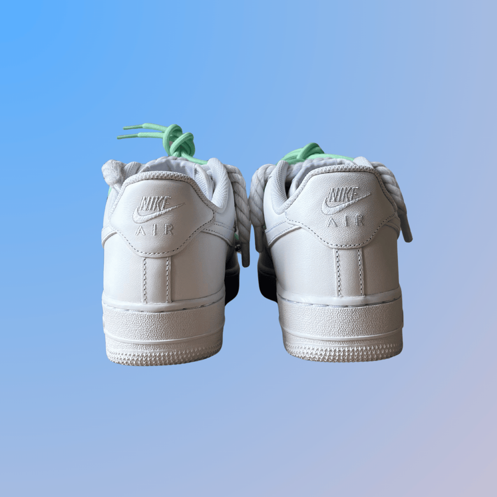 Nike Air Force 1 Laced Up Rope Lace Green