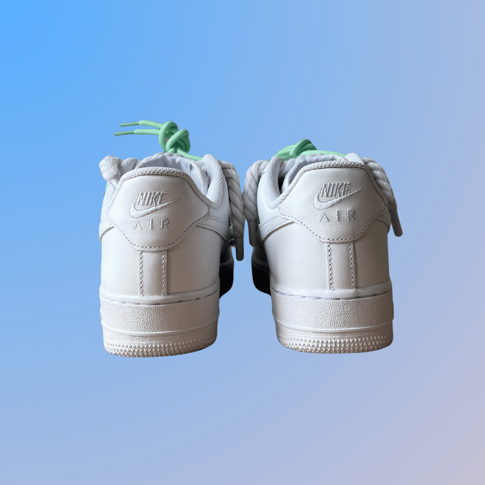 Nike Air Force 1 Laced Up Rope Lace Green