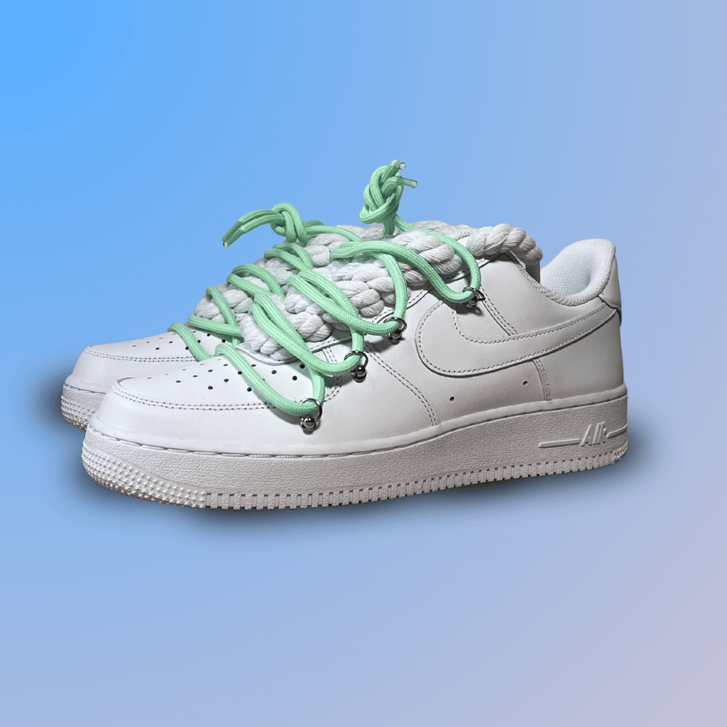 Nike Air Force 1 Laced Up Rope Lace Green