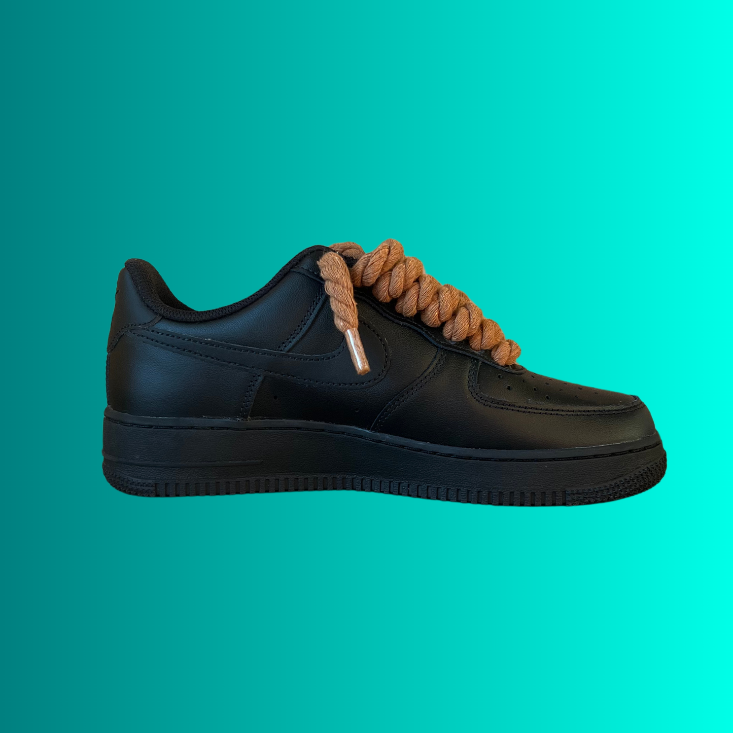 Nike Air Force 1 '07 Black Chunky Rope Lace (Brown) (új)