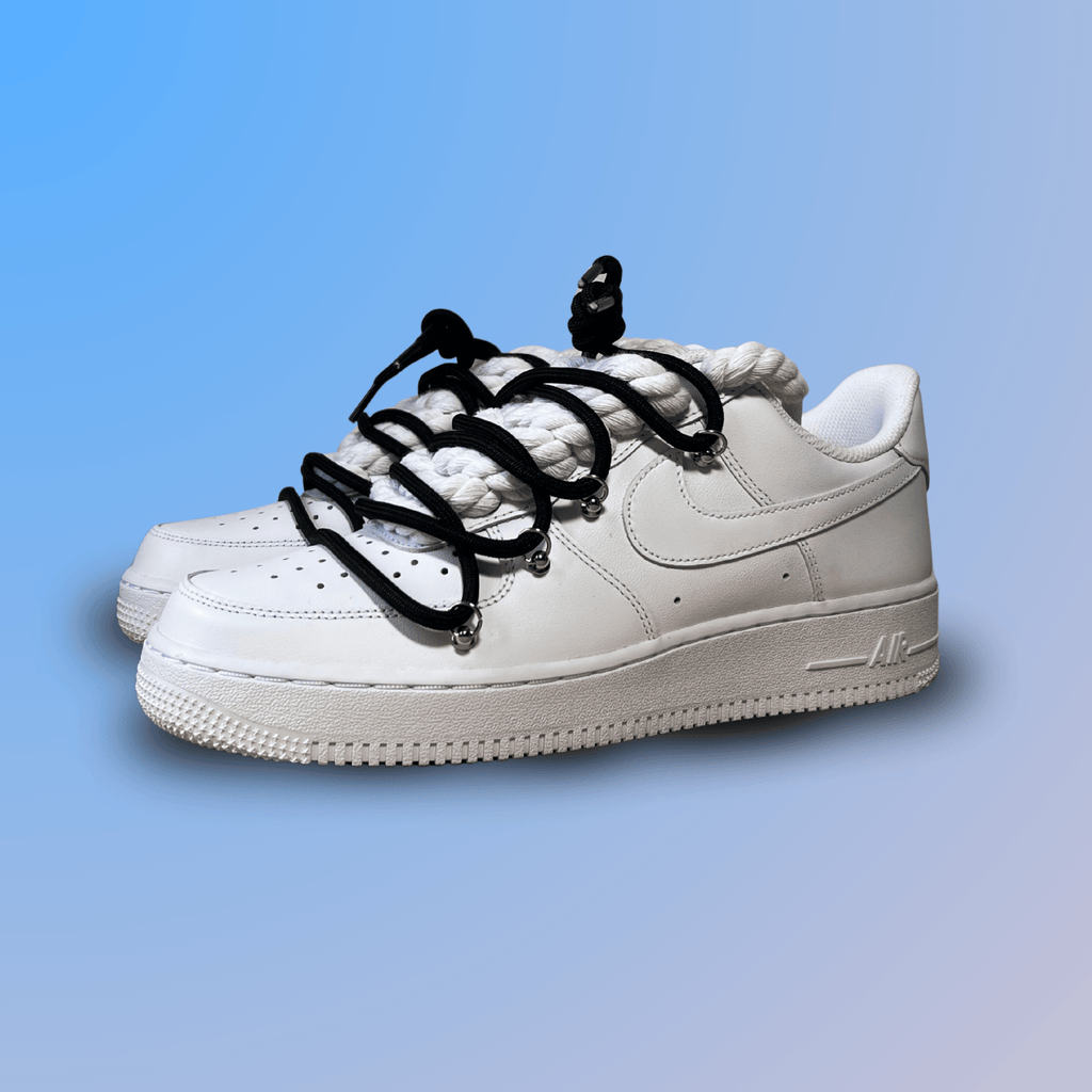 Nike Air Force 1 Laced Up Rope Lace Black