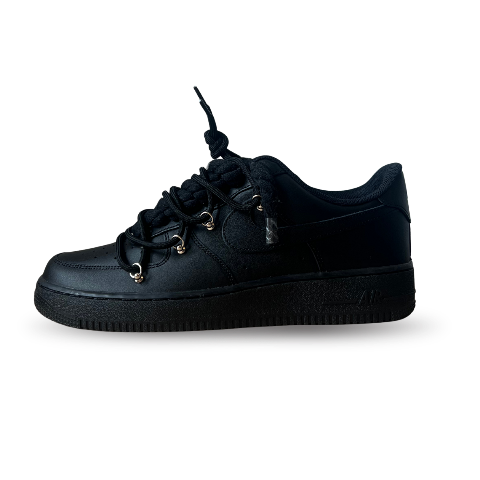 Nike Air Force 1 Black Lanvin Rope Lace (Black White) (új)