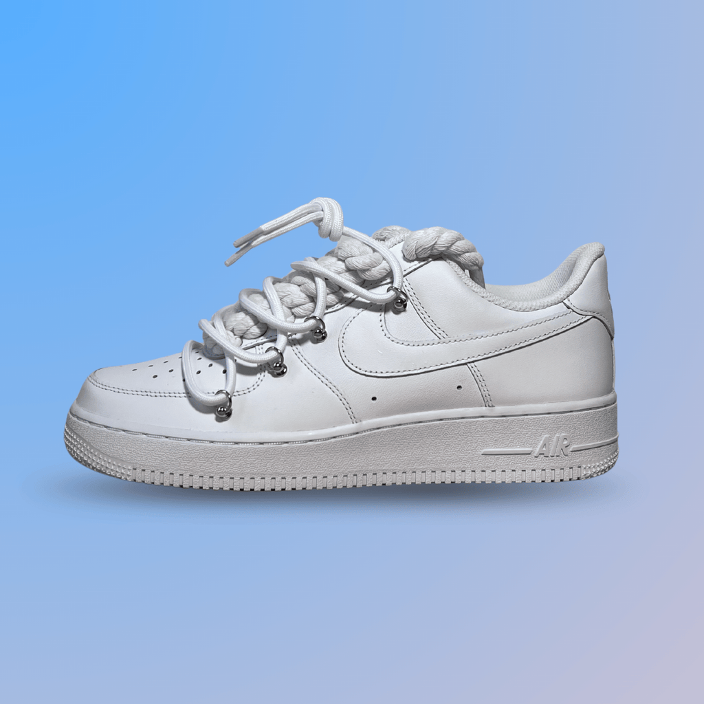 Nike Air Force 1 Laced Up Rope Lace White