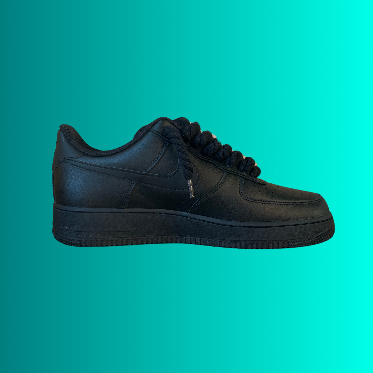 Nike Air Force 1 '07 Black Chunky Rope Lace (Black) (új)