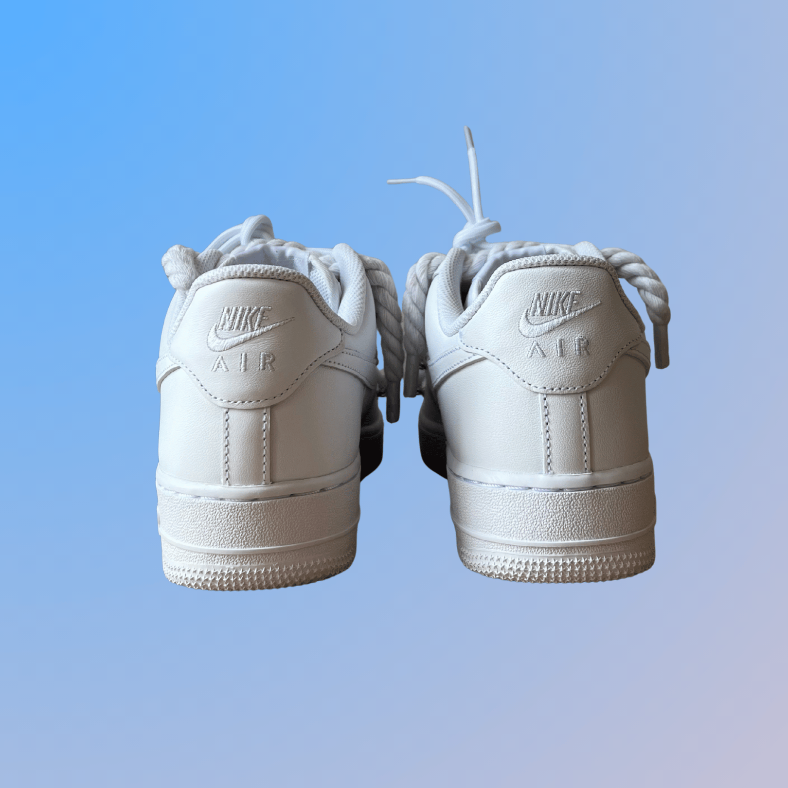 Nike Air Force 1 Laced Up Rope Lace White