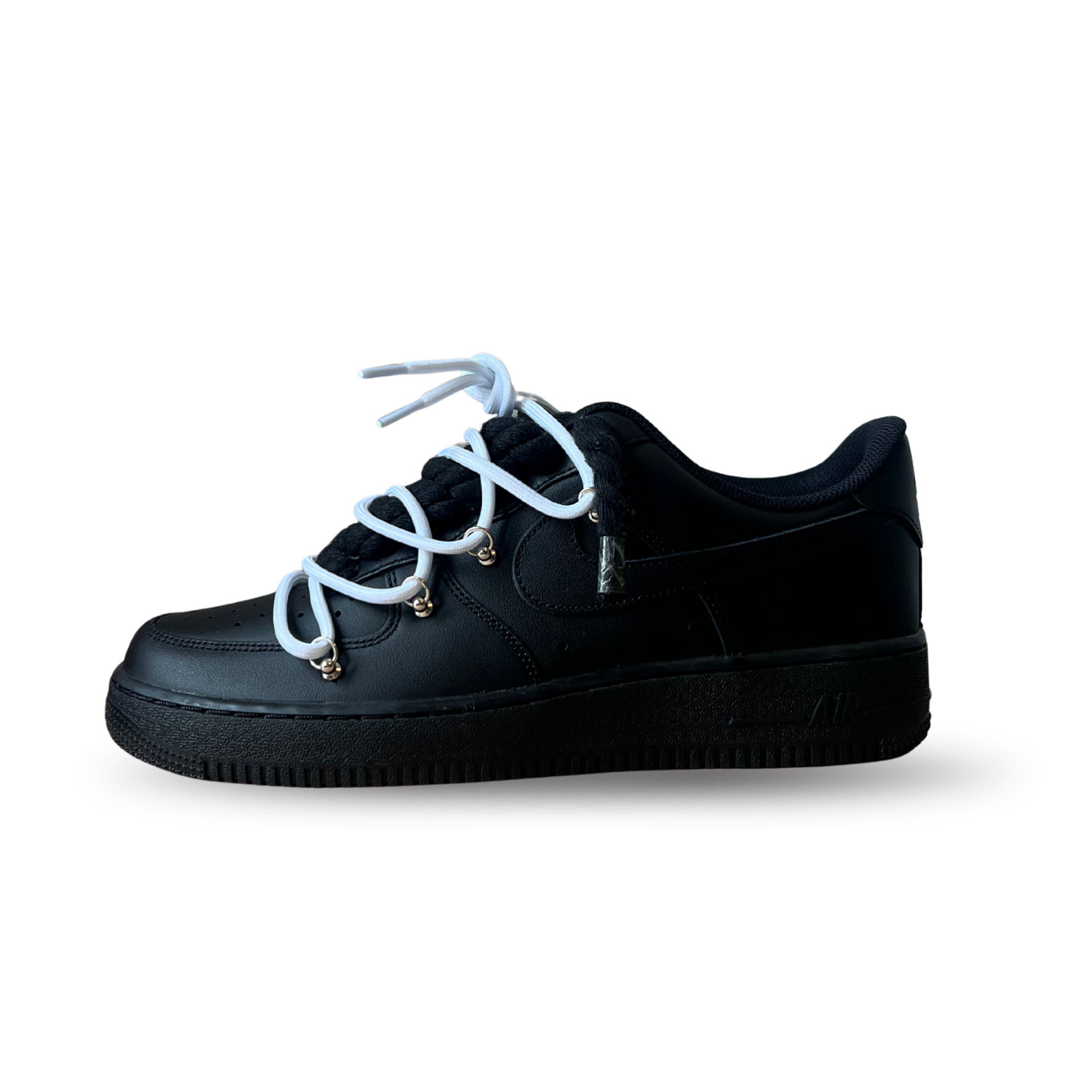 Nike Air Force 1 Black Lanvin Rope Lace (Black White) (új)