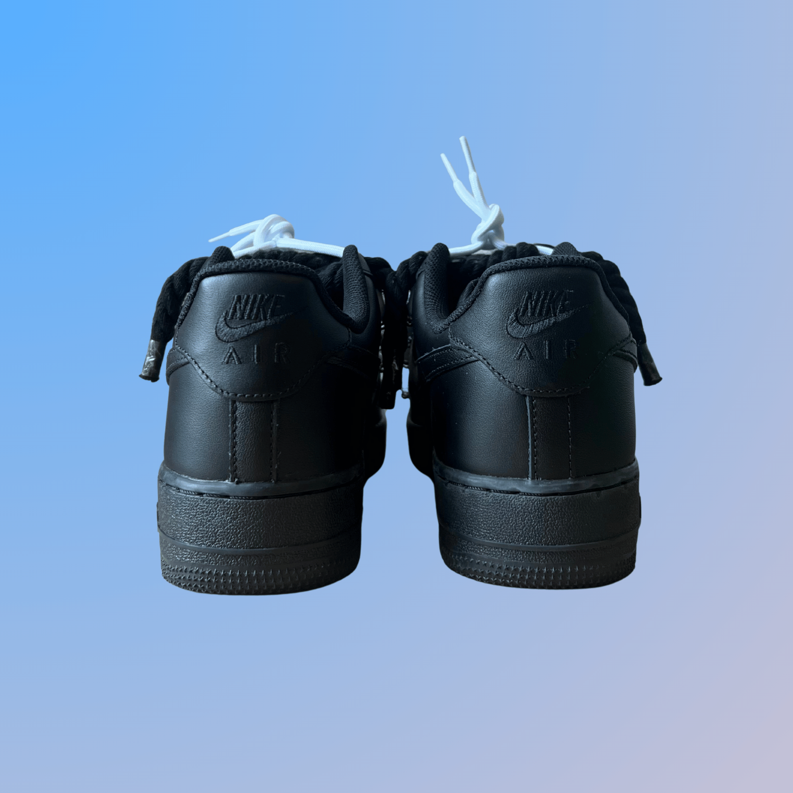 Nike Air Force 1 Black Lanvin Rope Lace (Black White) (új)