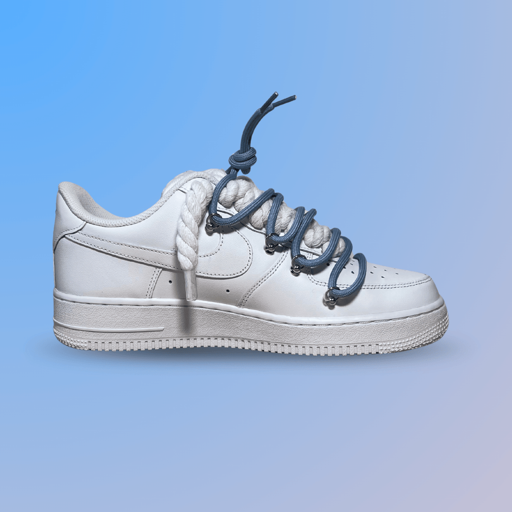 Nike Air Force 1 Laced Up Rope Lace Blue