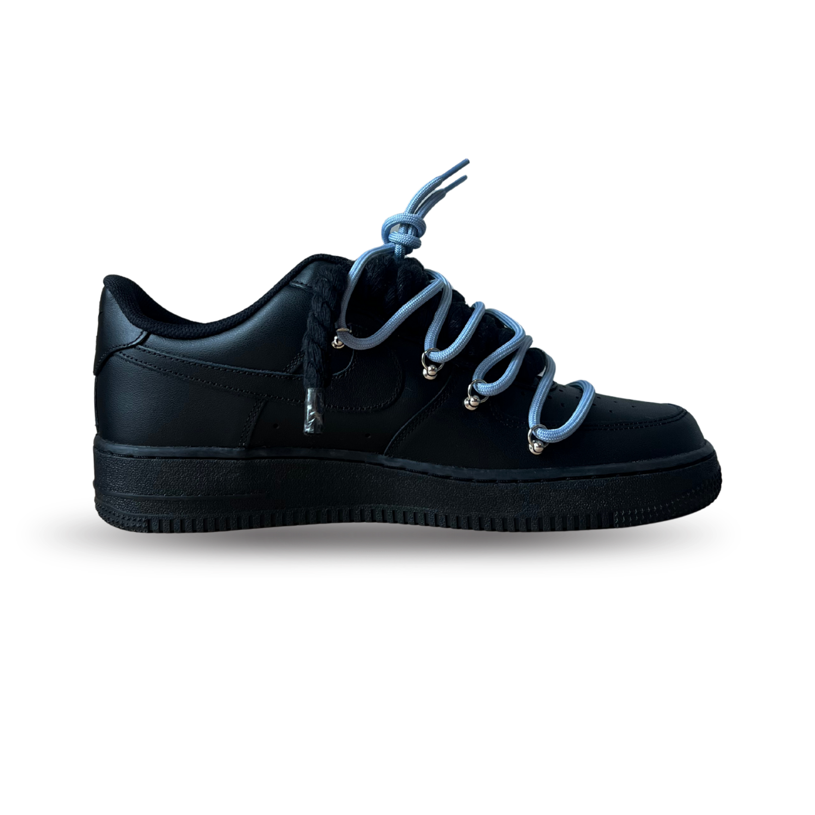 Nike Air Force 1 Black Lanvin Rope Lace (Black White) (új)
